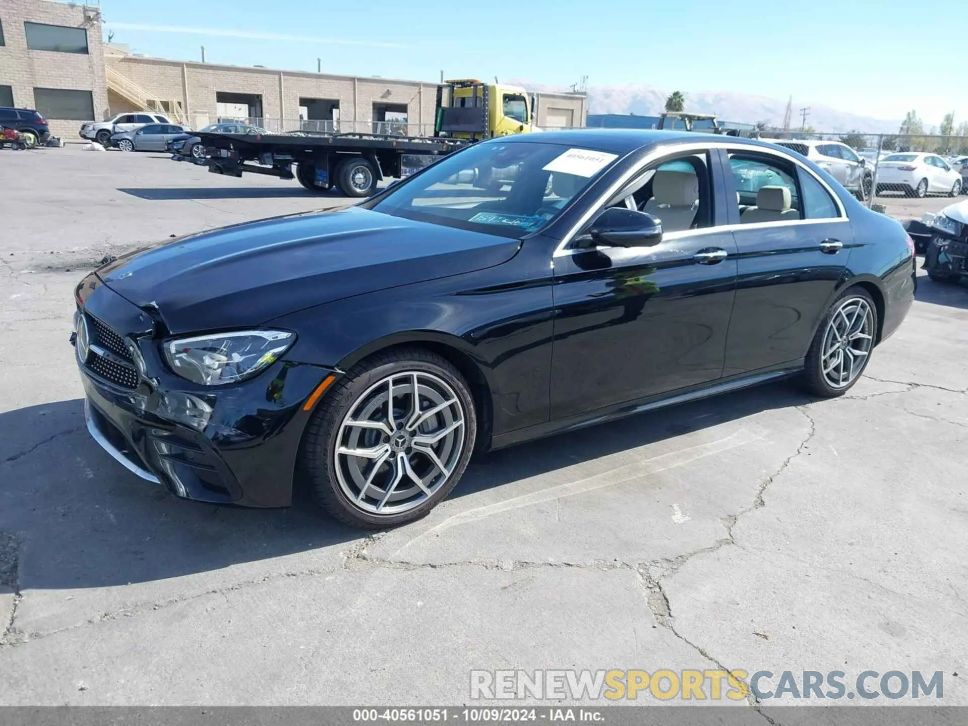 2 fotografías del automóvil dañado W1KZF8EB4MA925689 MERCEDES-BENZ E 350 2021