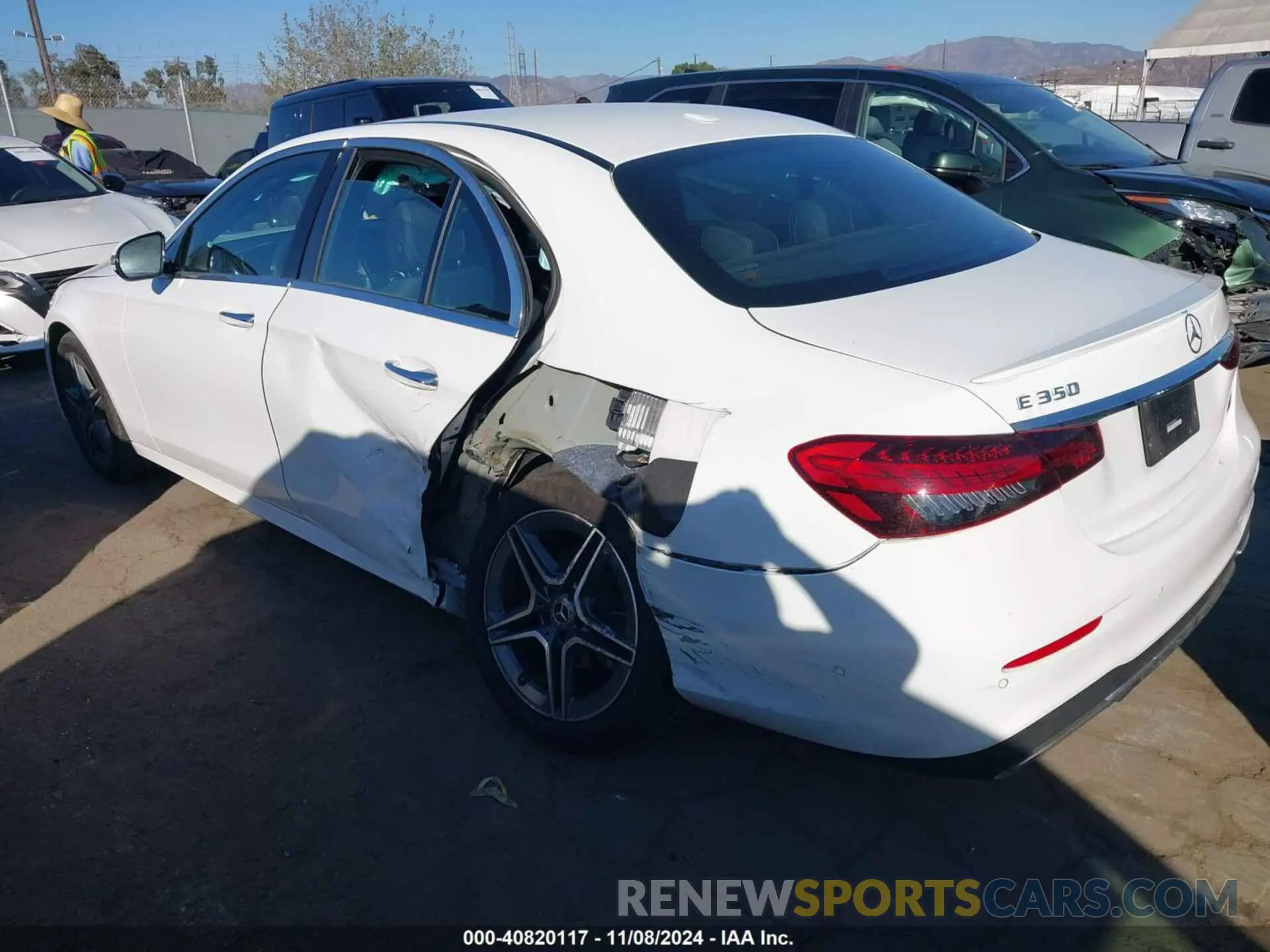 3 fotografías del automóvil dañado W1KZF8EB3PB108969 MERCEDES-BENZ E 350 2023