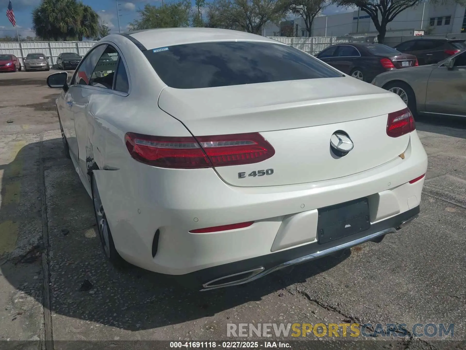 3 fotografías del automóvil dañado WDD1J6HB8KF074413 MERCEDES-BENZ E 450 2019