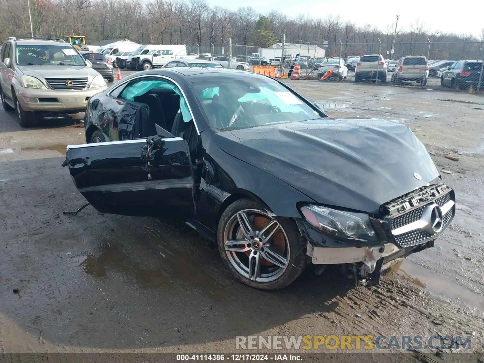 6 fotografías del automóvil dañado WDD1J6JBXKF114257 MERCEDES-BENZ E 450 2019