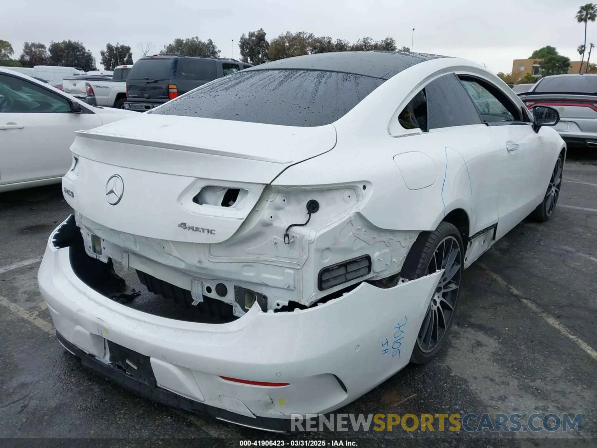 4 fotografías del automóvil dañado W1K1J6JB1LF141462 MERCEDES-BENZ E 450 2020