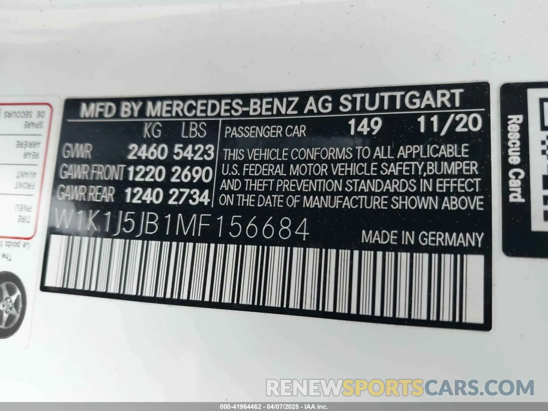 9 fotografías del automóvil dañado W1K1J5JB1MF156684 MERCEDES-BENZ E 450 2021