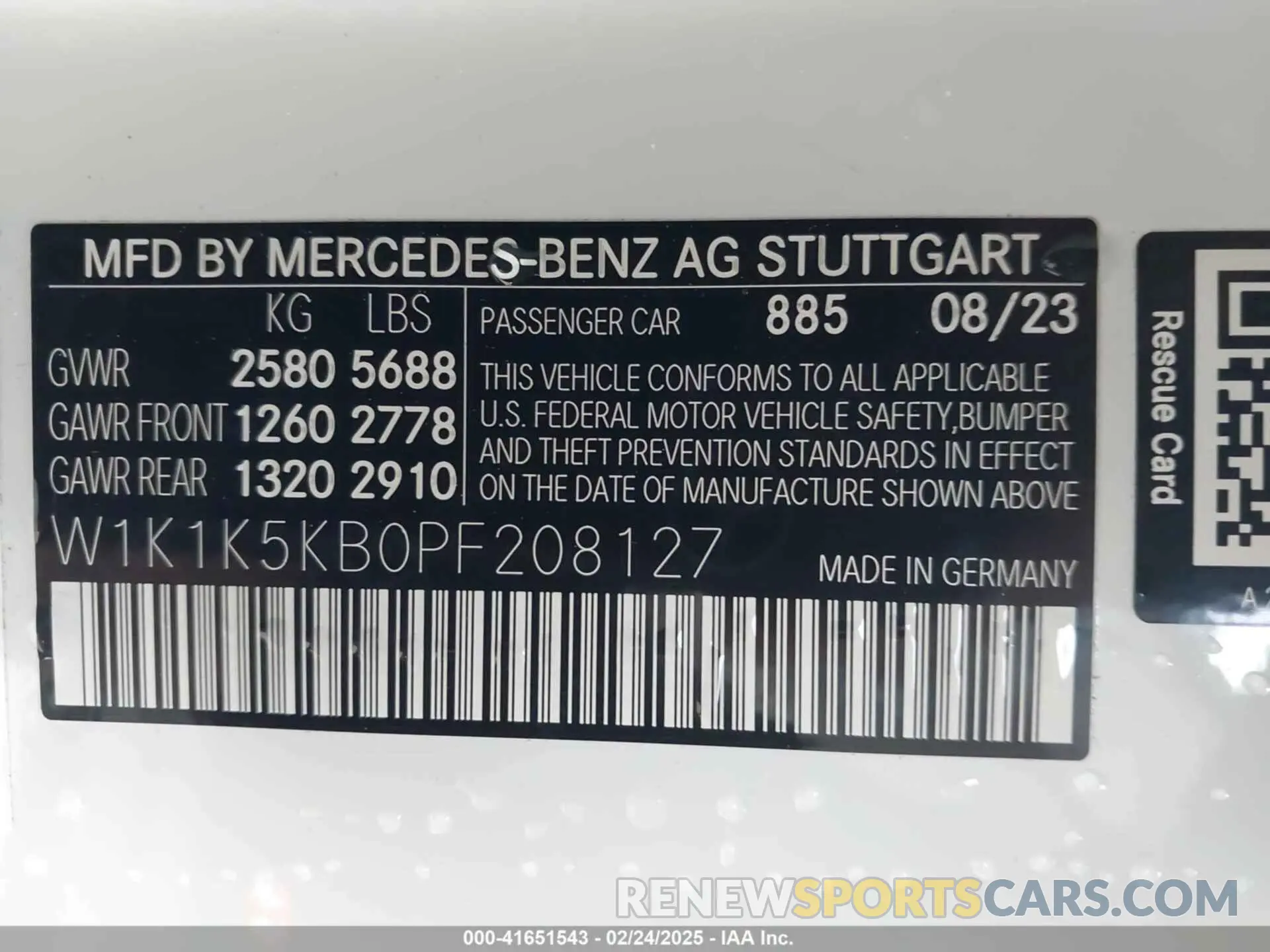 9 fotografías del automóvil dañado W1K1K5KB0PF208127 MERCEDES-BENZ E 450 2023