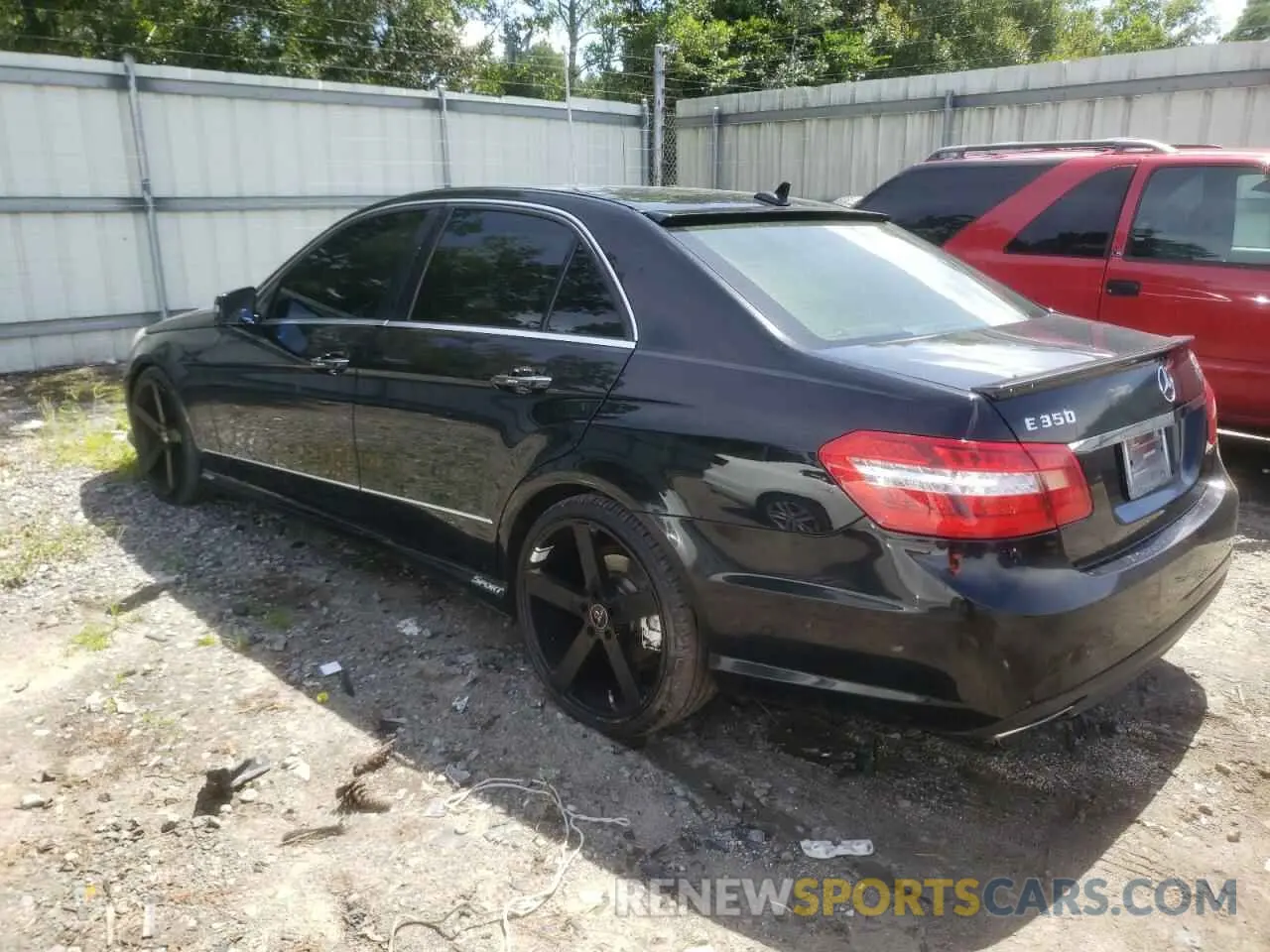 2 fotografías del automóvil dañado WDDHF5KB9DA667197 MERCEDES-BENZ E-CLASS 2013