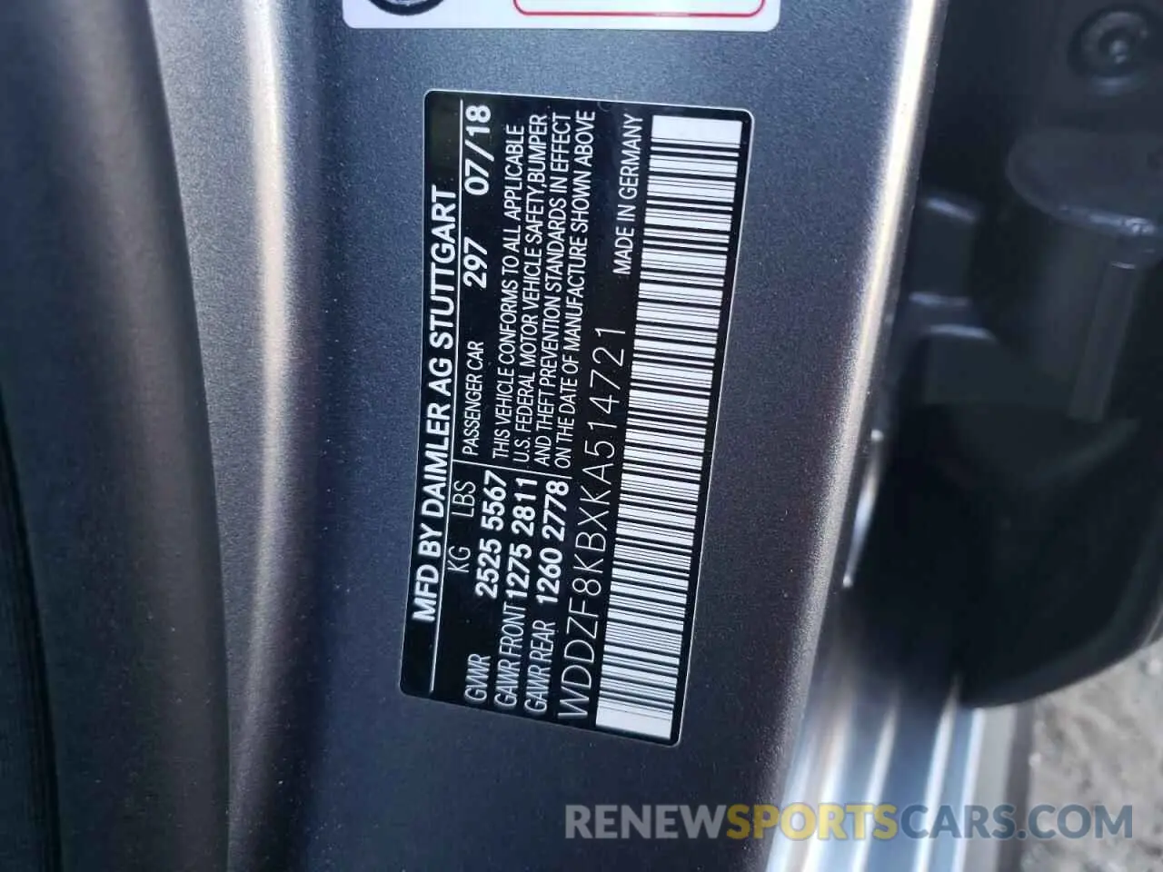 12 fotografías del automóvil dañado WDDZF8KBXKA514721 MERCEDES-BENZ E-CLASS 2019