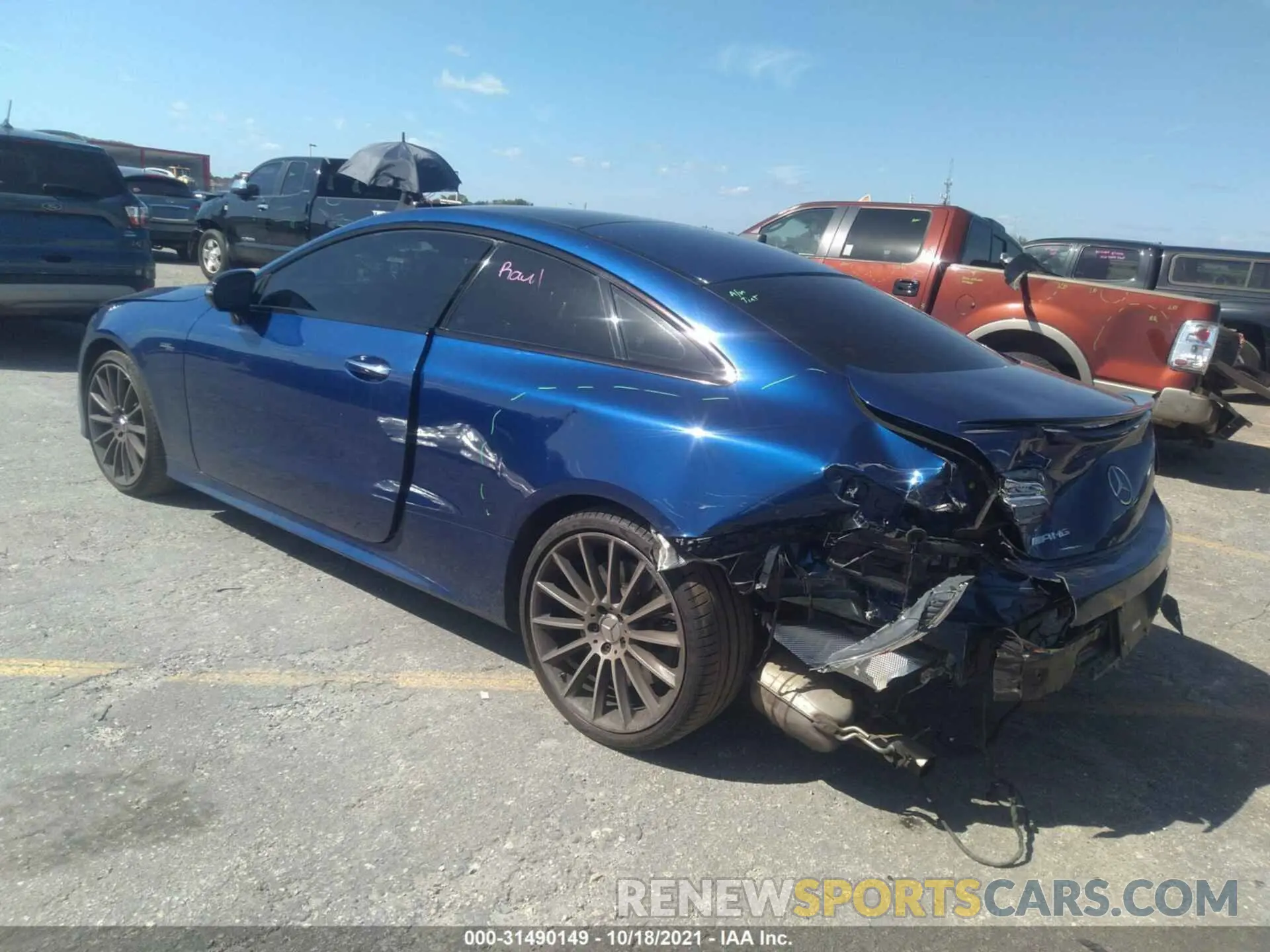 3 fotografías del automóvil dañado W1K1J6BB3LF140604 MERCEDES-BENZ E-CLASS 2020