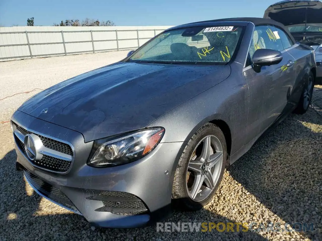 2 fotografías del automóvil dañado W1K1K6JB2LF132797 MERCEDES-BENZ E-CLASS 2020