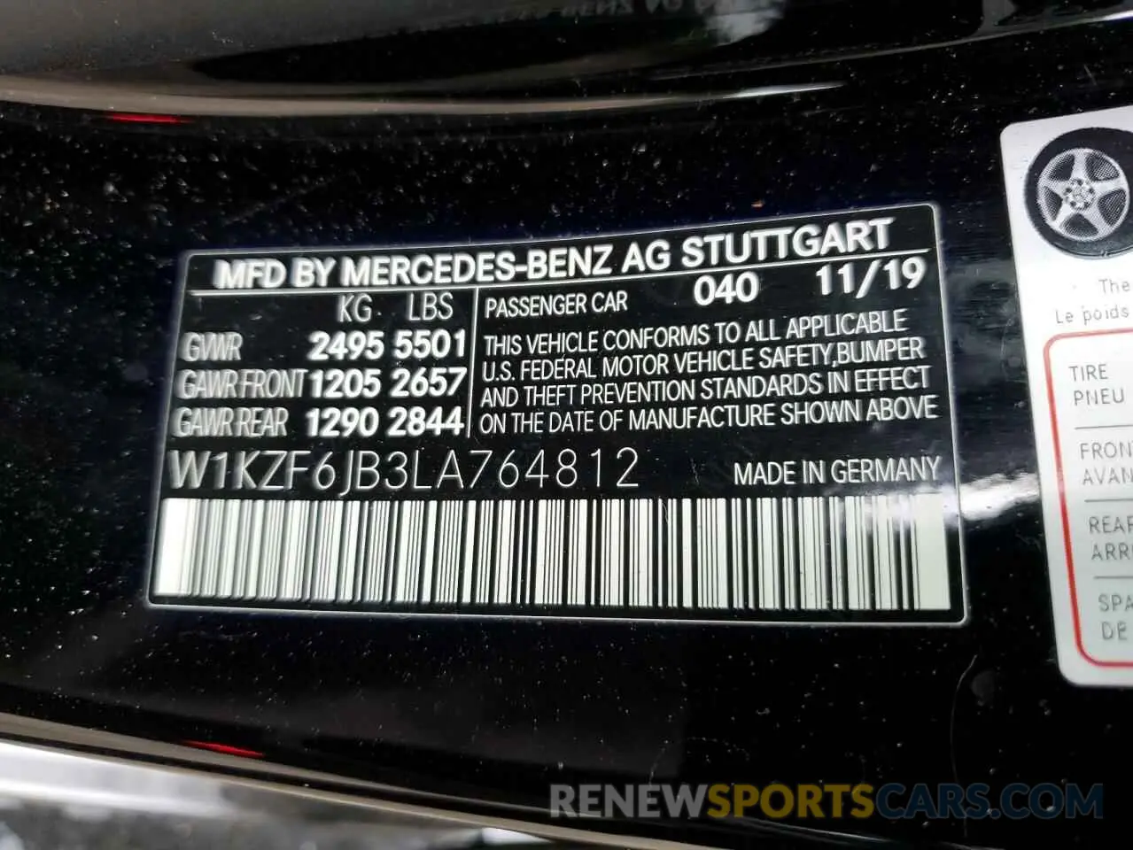 12 fotografías del automóvil dañado W1KZF6JB3LA764812 MERCEDES-BENZ E-CLASS 2020
