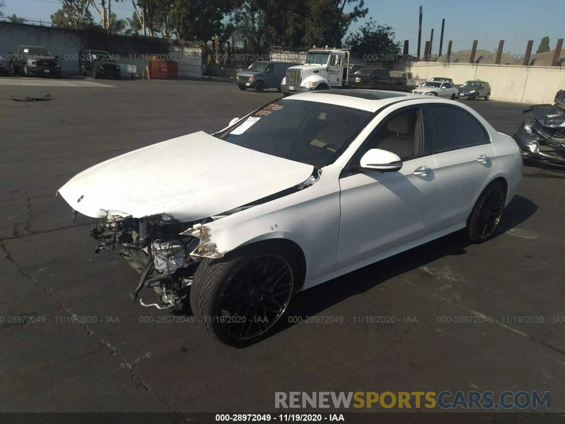2 fotografías del automóvil dañado WDDZF8DB4LA751896 MERCEDES-BENZ E-CLASS 2020