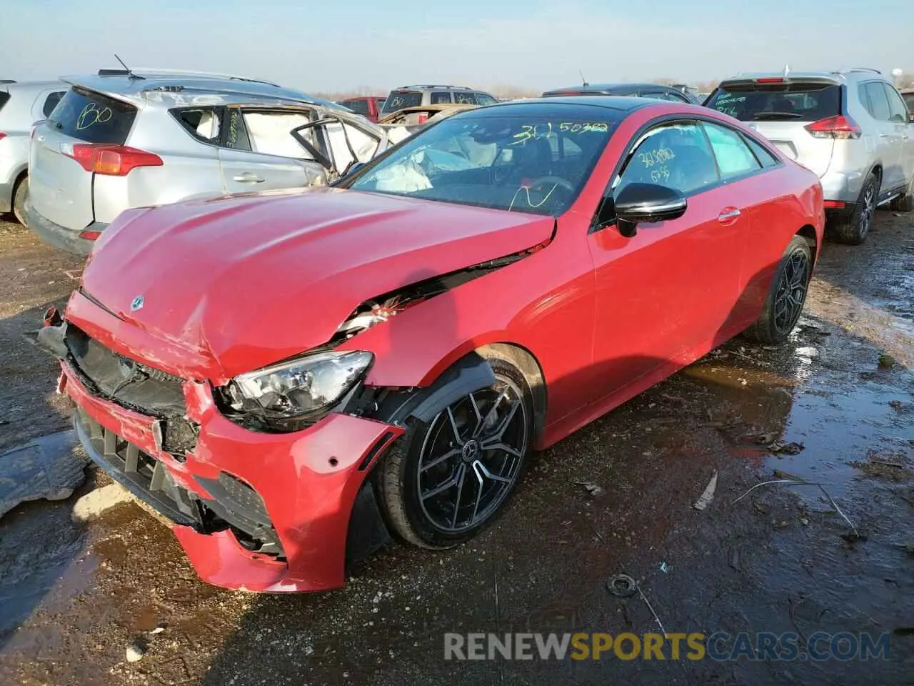 2 fotografías del automóvil dañado W1K1J5KB3MF171783 MERCEDES-BENZ E-CLASS 2021