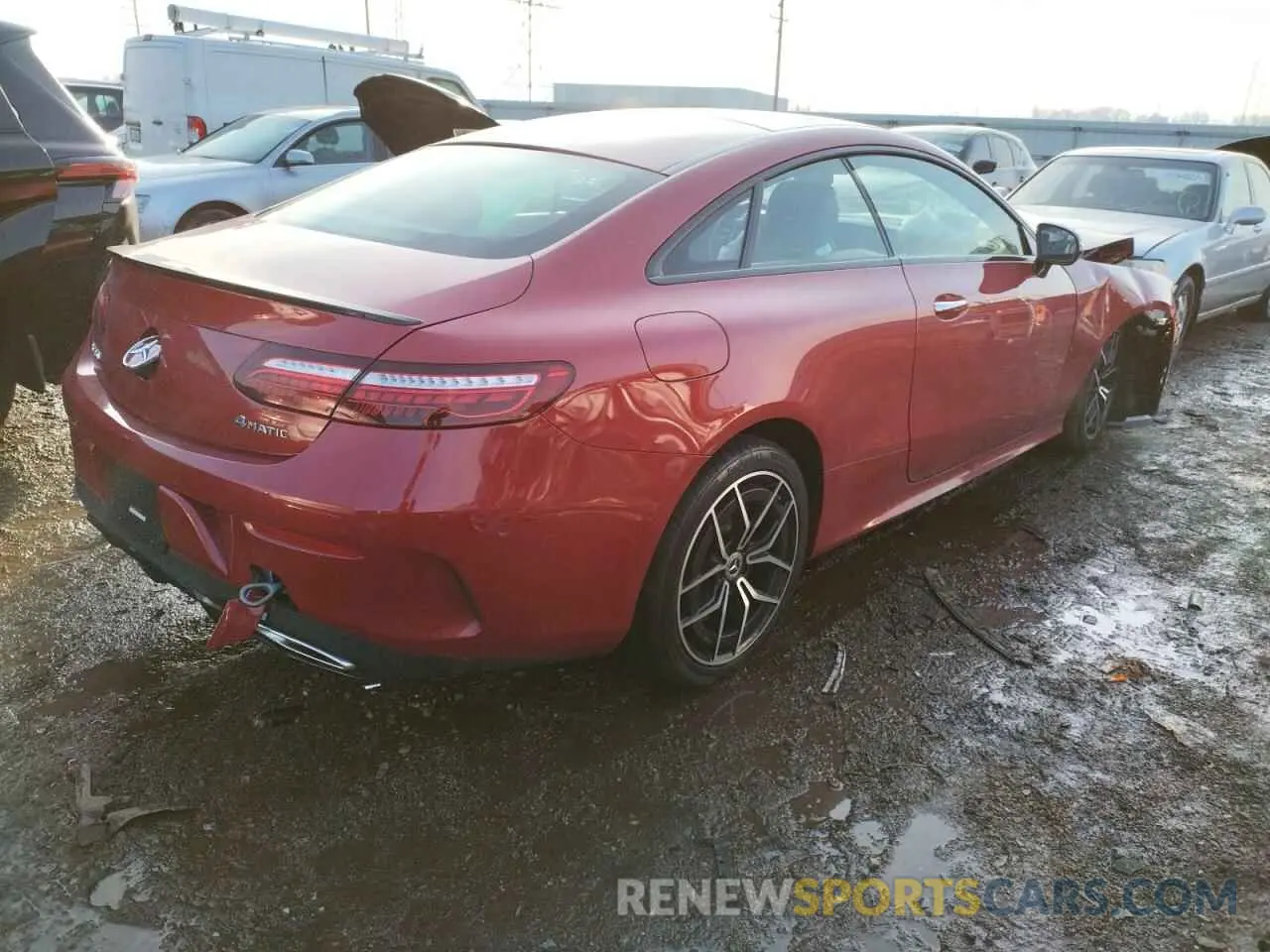 4 fotografías del automóvil dañado W1K1J5KB3MF171783 MERCEDES-BENZ E-CLASS 2021