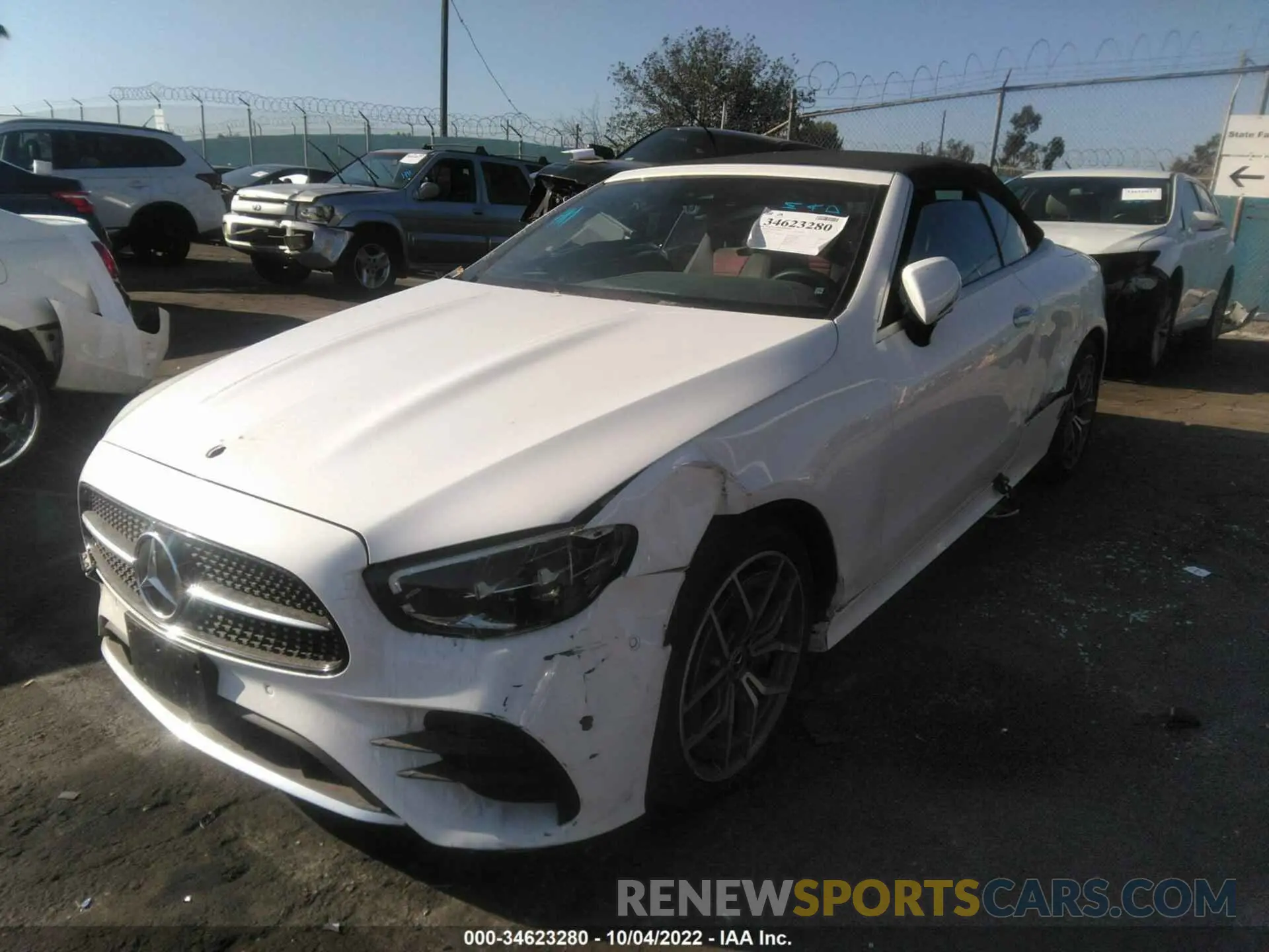 2 fotografías del automóvil dañado W1K1K5JB2MF150003 MERCEDES-BENZ E-CLASS 2021