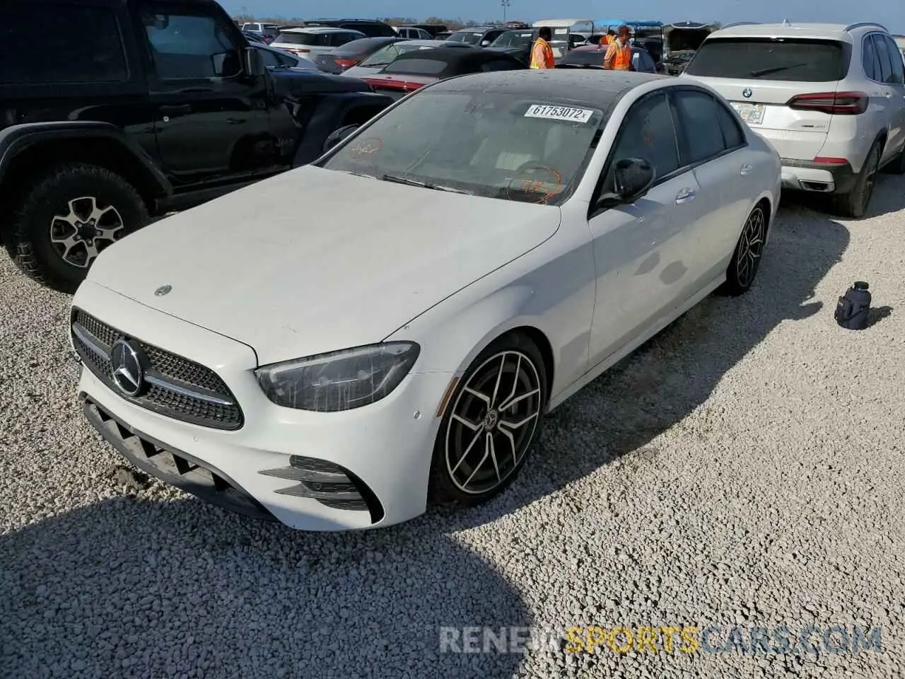 2 fotografías del automóvil dañado W1KZF8DB7MA906765 MERCEDES-BENZ E-CLASS 2021