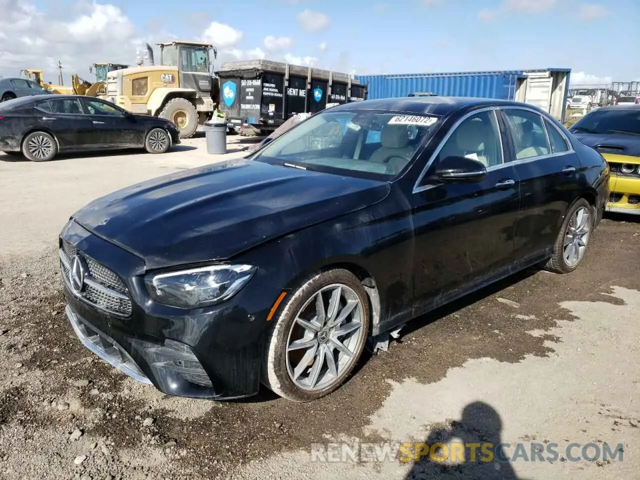 2 fotografías del automóvil dañado W1KZF8DB9MA904046 MERCEDES-BENZ E-CLASS 2021