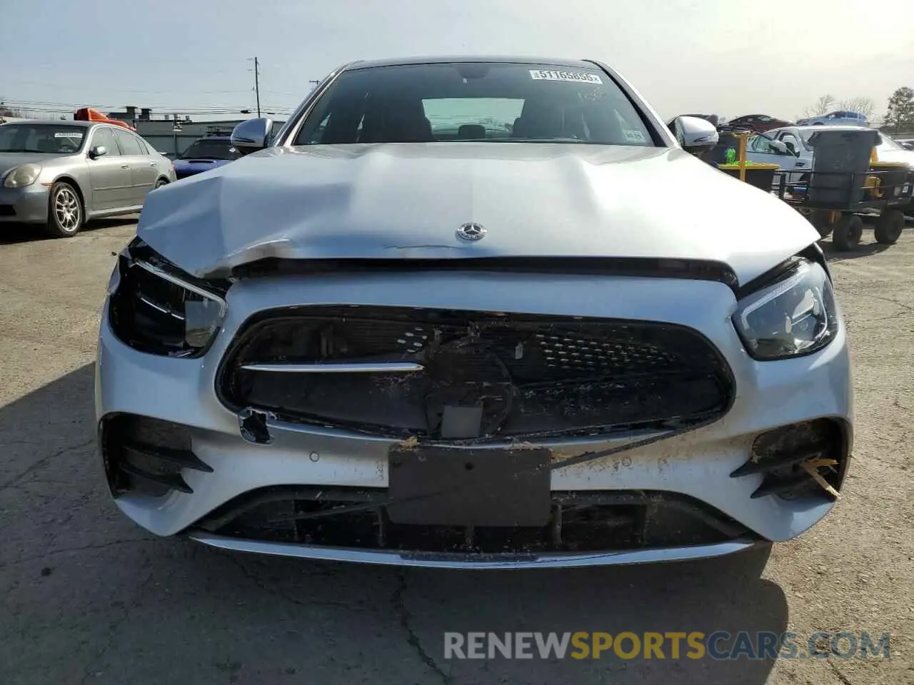 5 fotografías del automóvil dañado W1KZF8EB9MA875615 MERCEDES-BENZ E-CLASS 2021