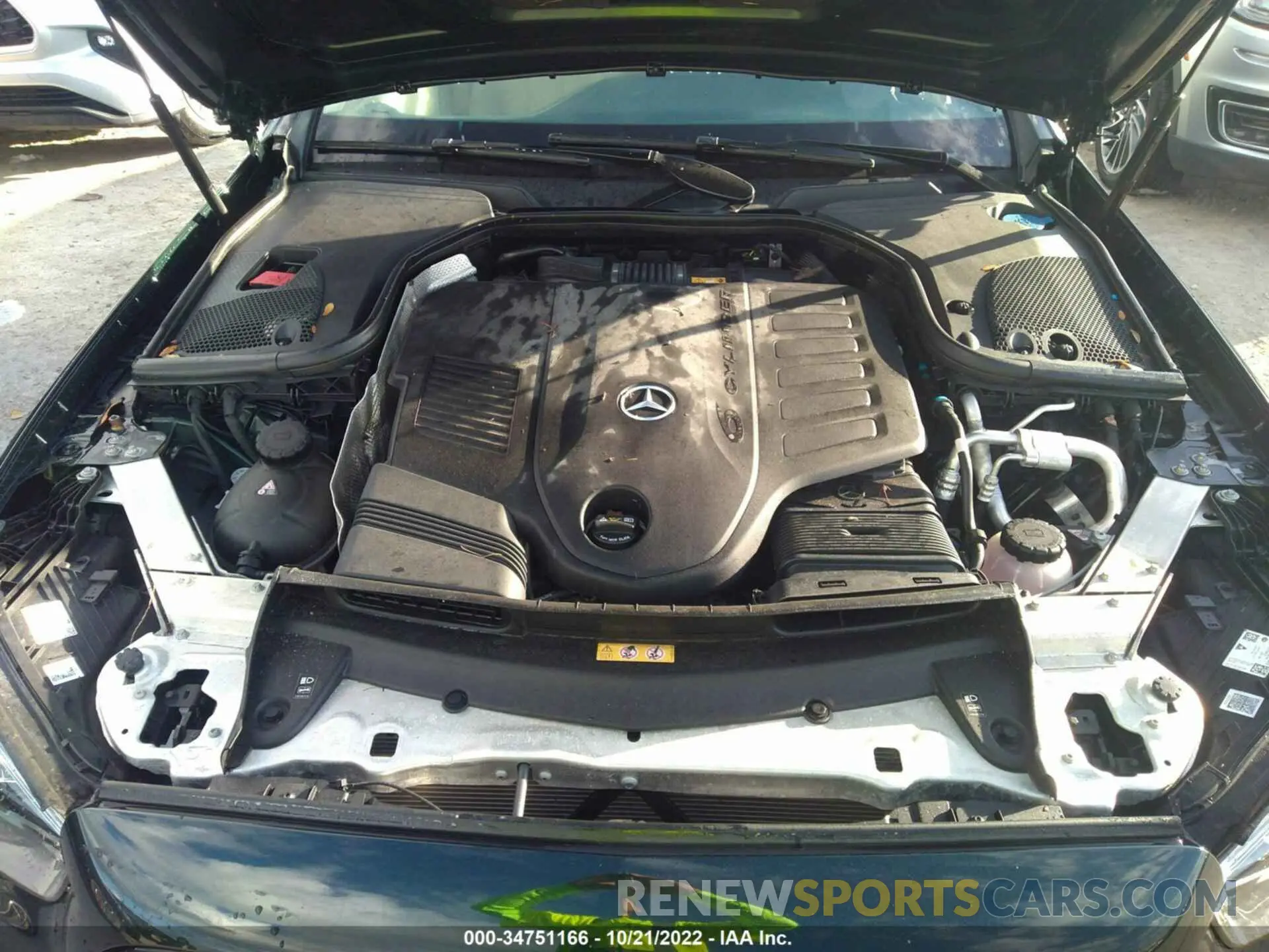 10 fotografías del automóvil dañado W1K1K5JBXNF177628 MERCEDES-BENZ E-CLASS 2022