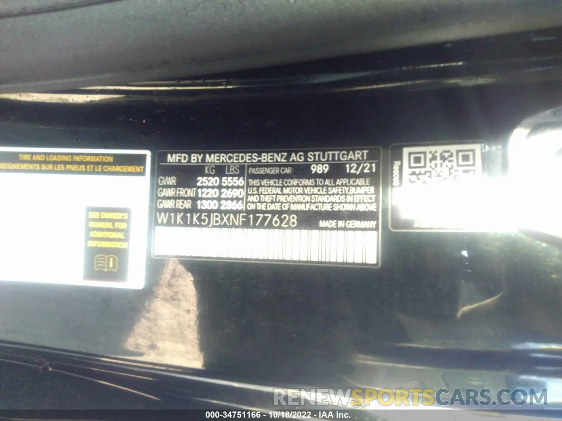 9 fotografías del automóvil dañado W1K1K5JBXNF177628 MERCEDES-BENZ E-CLASS 2022