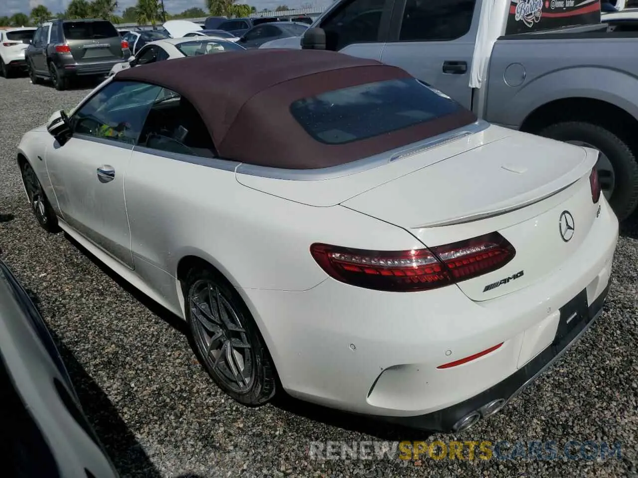 2 fotografías del automóvil dañado W1K1K6BB1PF177671 MERCEDES-BENZ E-CLASS 2023
