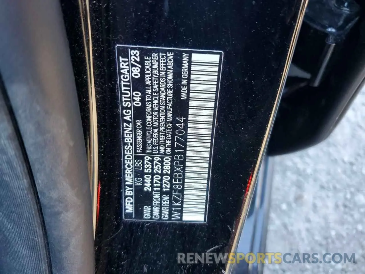 12 fotografías del automóvil dañado W1KZF8EBXPB177044 MERCEDES-BENZ E-CLASS 2023