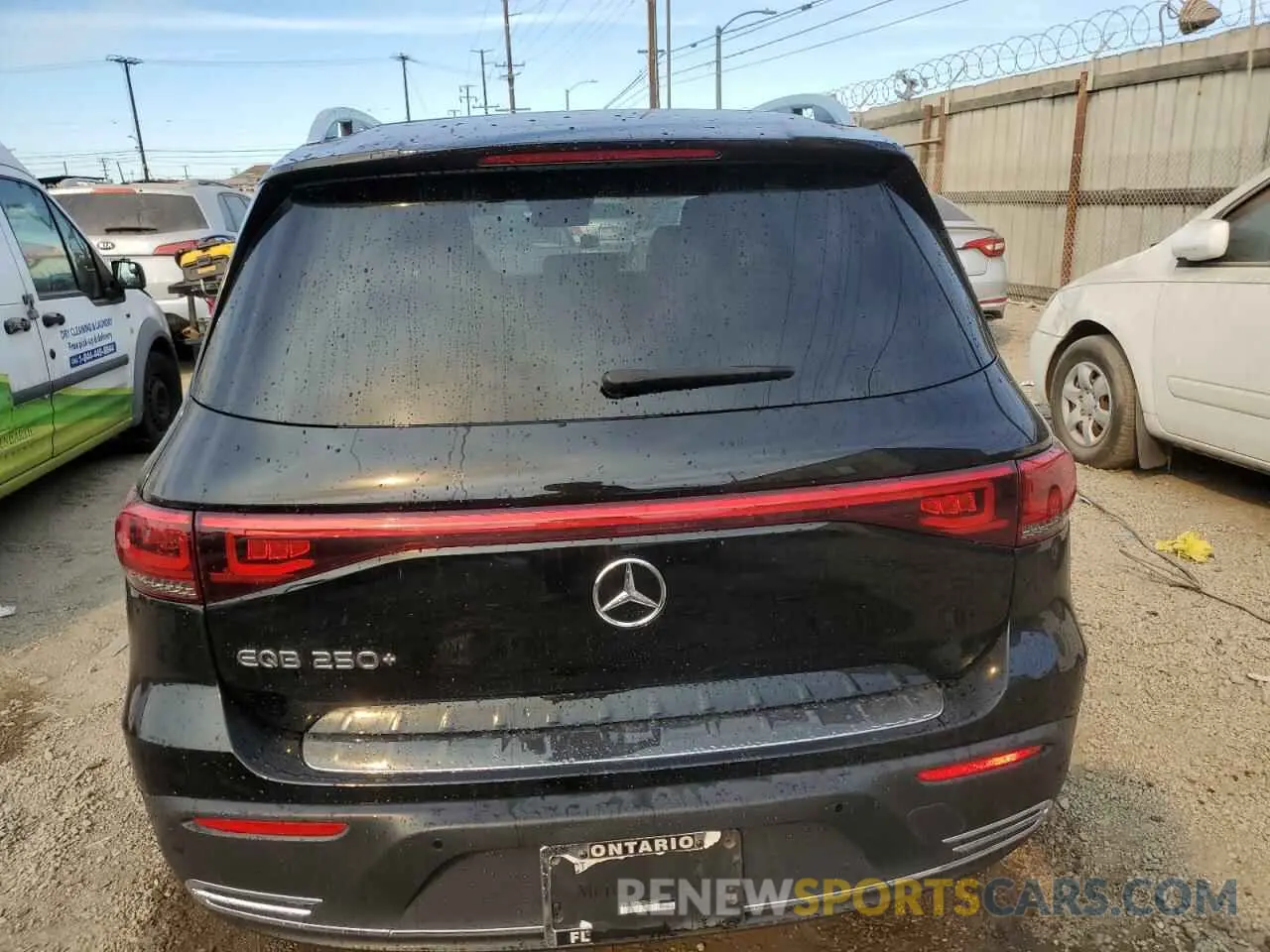 6 fotografías del automóvil dañado W1N9M0CB6PN043563 MERCEDES-BENZ EQB 250+ 2023