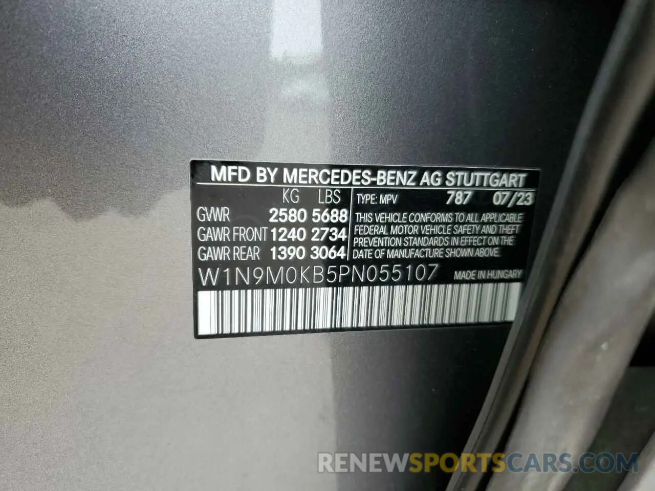 13 fotografías del automóvil dañado W1N9M0KB5PN055107 MERCEDES-BENZ EQB 300 4M 2023