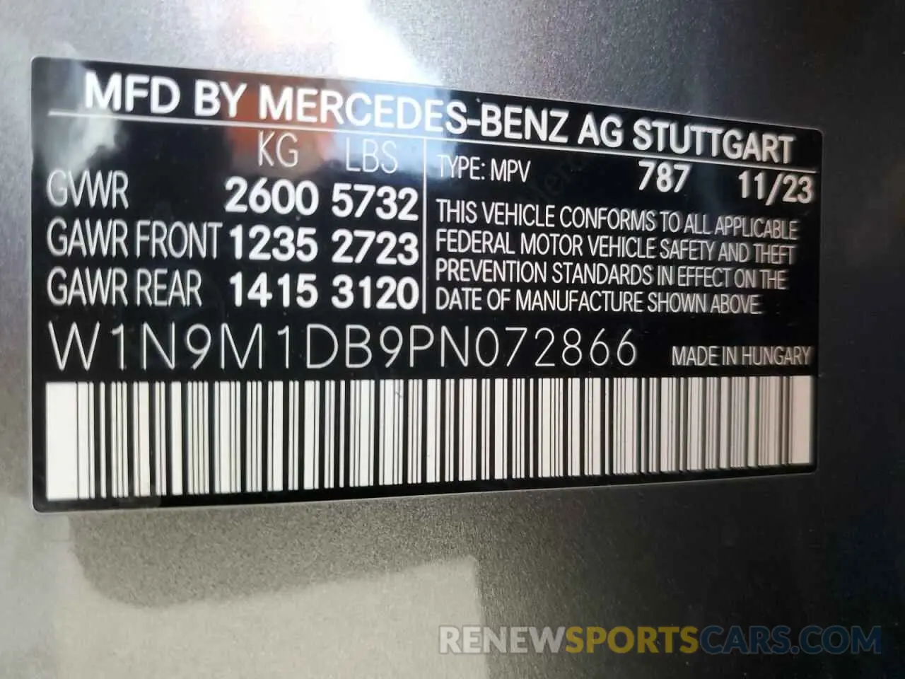 14 fotografías del automóvil dañado W1N9M1DB9PN072866 MERCEDES-BENZ EQB 350 4M 2023