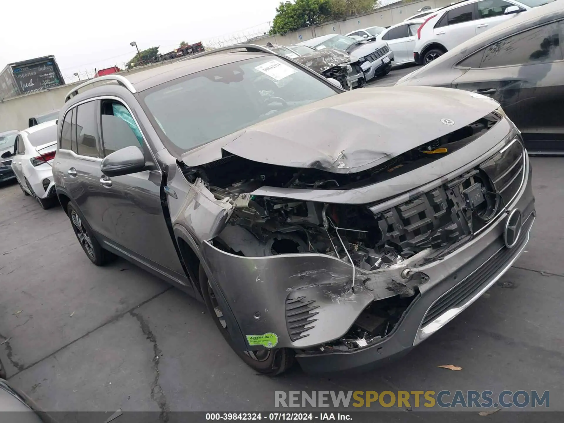 1 fotografías del automóvil dañado W1N9M1DB4NN007002 MERCEDES-BENZ EQB 350 SUV 2022