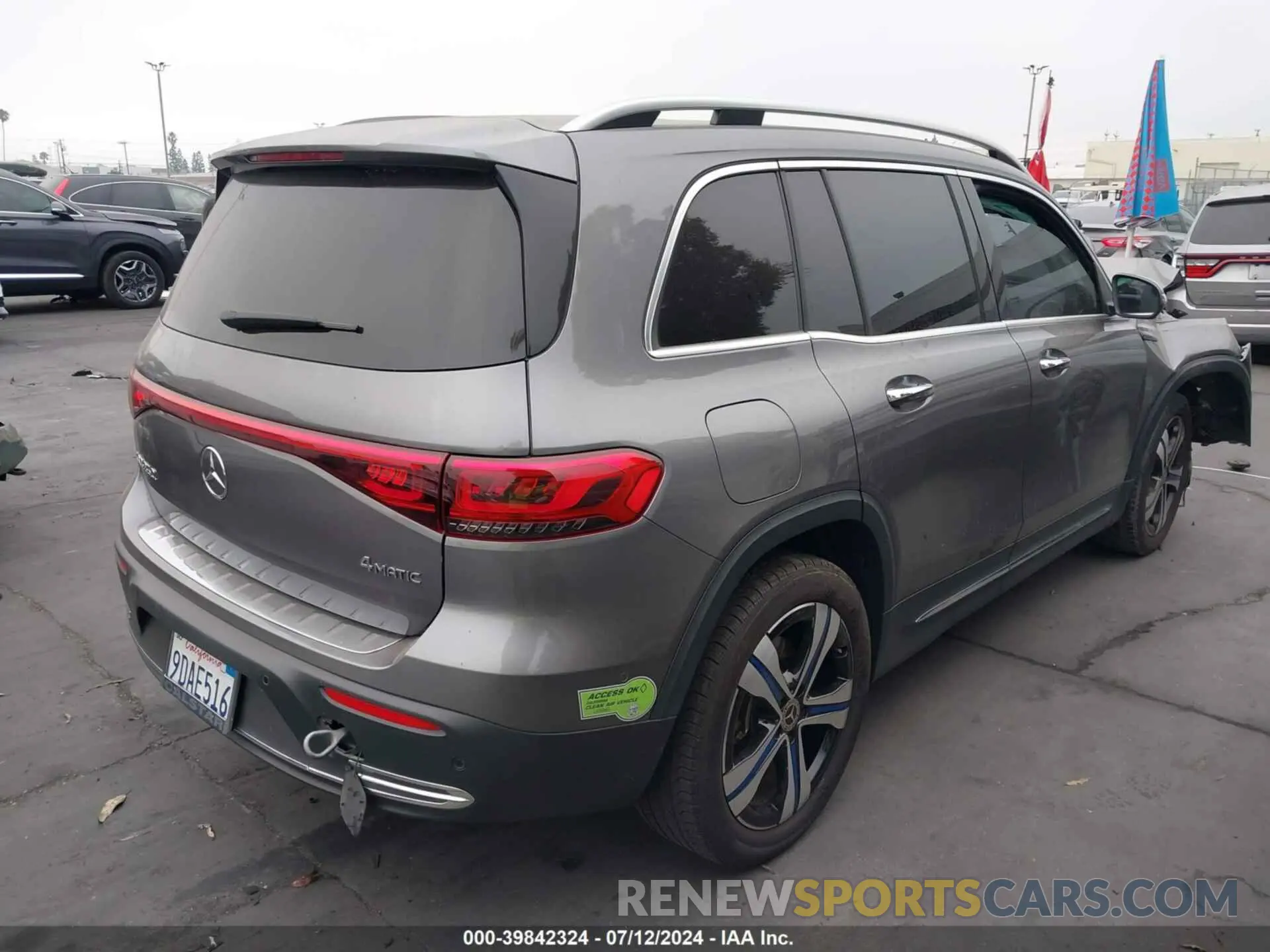 4 fotografías del automóvil dañado W1N9M1DB4NN007002 MERCEDES-BENZ EQB 350 SUV 2022