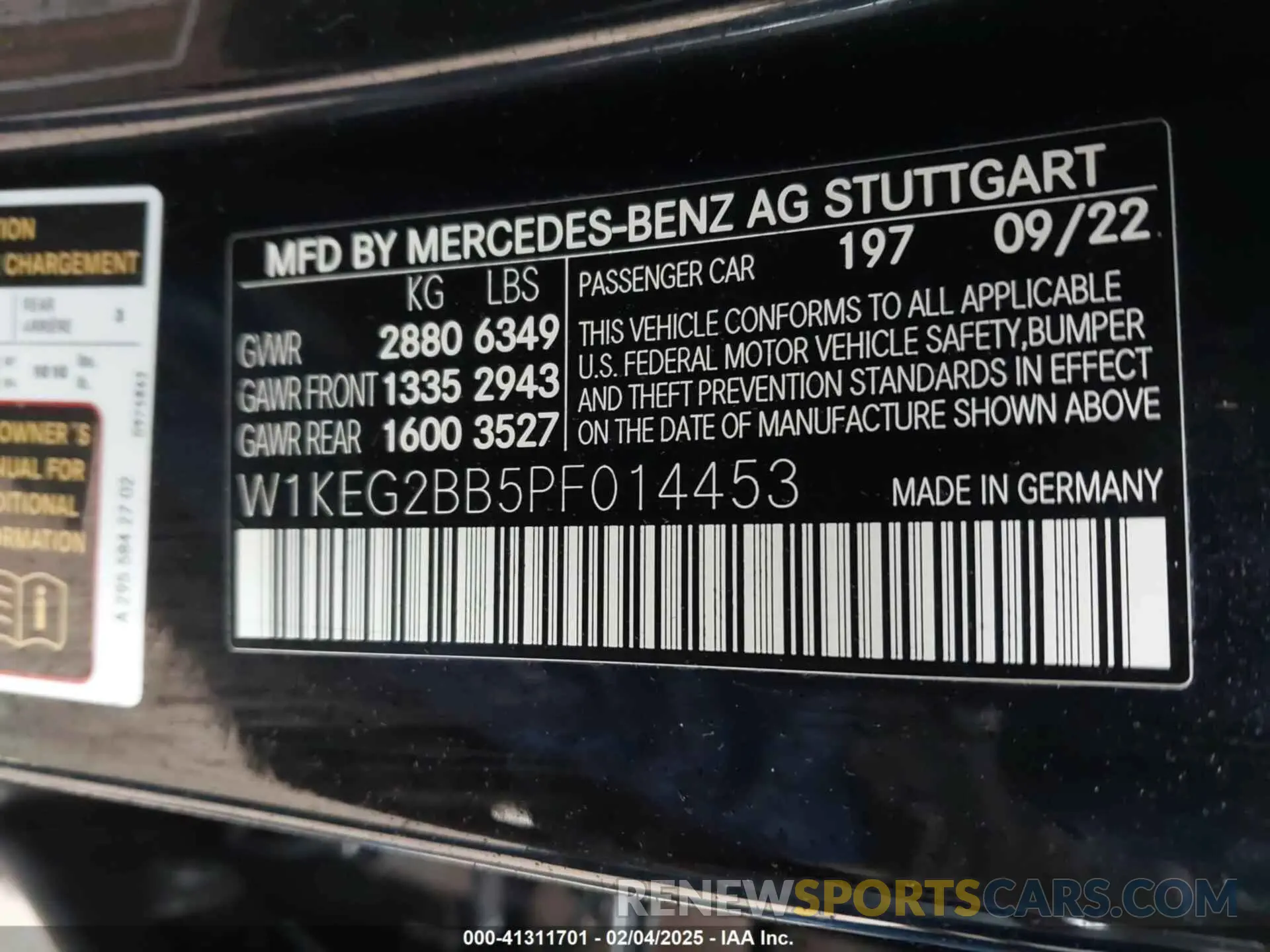 9 fotografías del automóvil dañado W1KEG2BB5PF014453 MERCEDES-BENZ EQE 350 2023