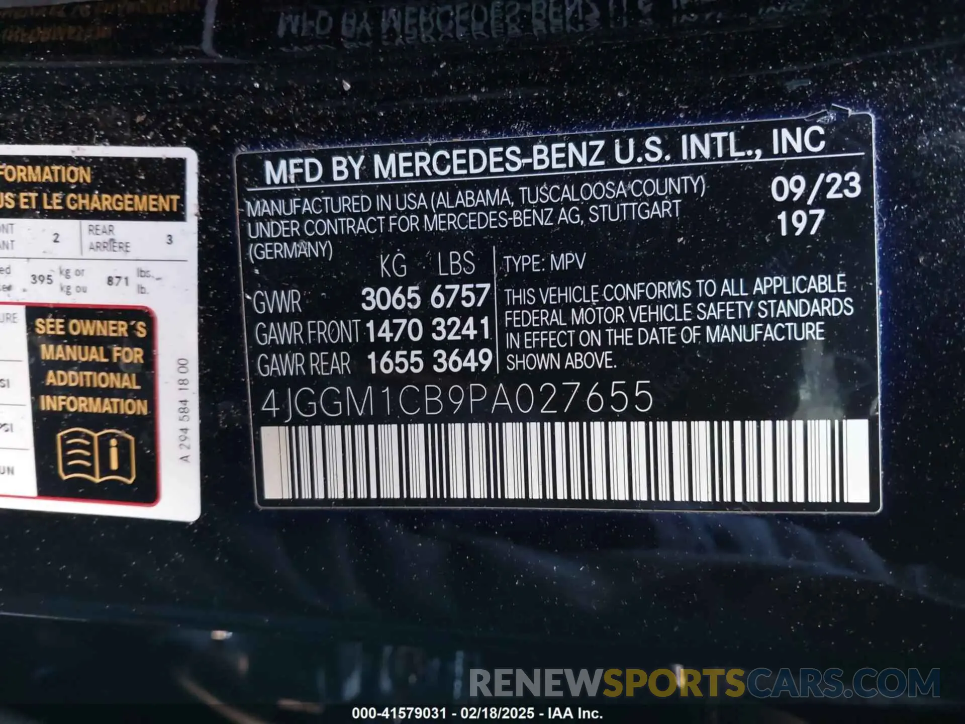 9 fotografías del automóvil dañado 4JGGM1CB9PA027655 MERCEDES-BENZ EQE 350 SUV 2023