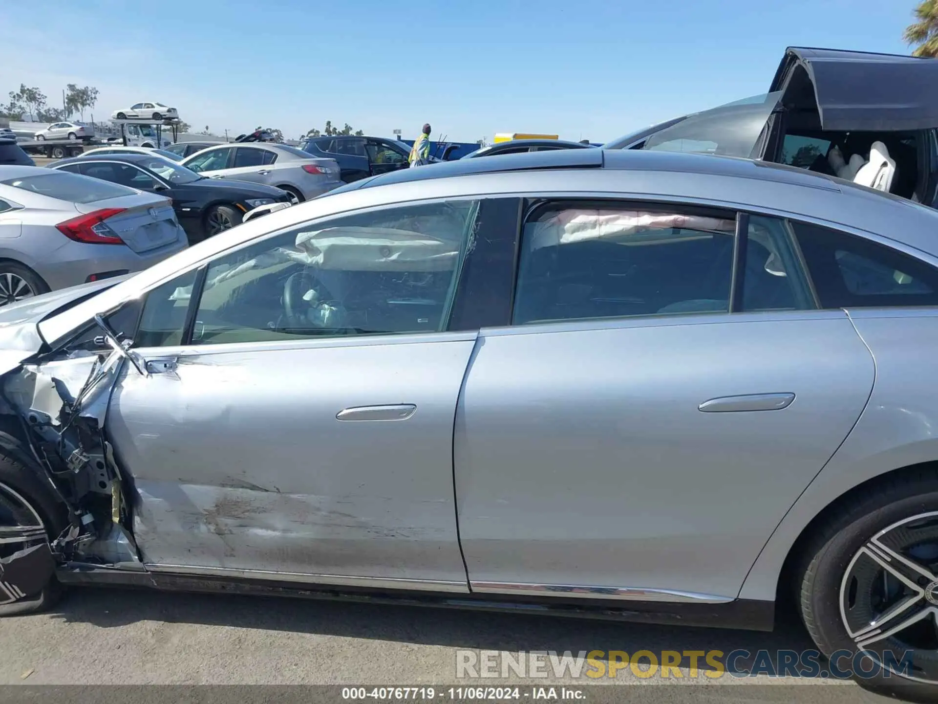 14 fotografías del automóvil dañado W1KEG2CB4PF015012 MERCEDES-BENZ EQE 500 2023