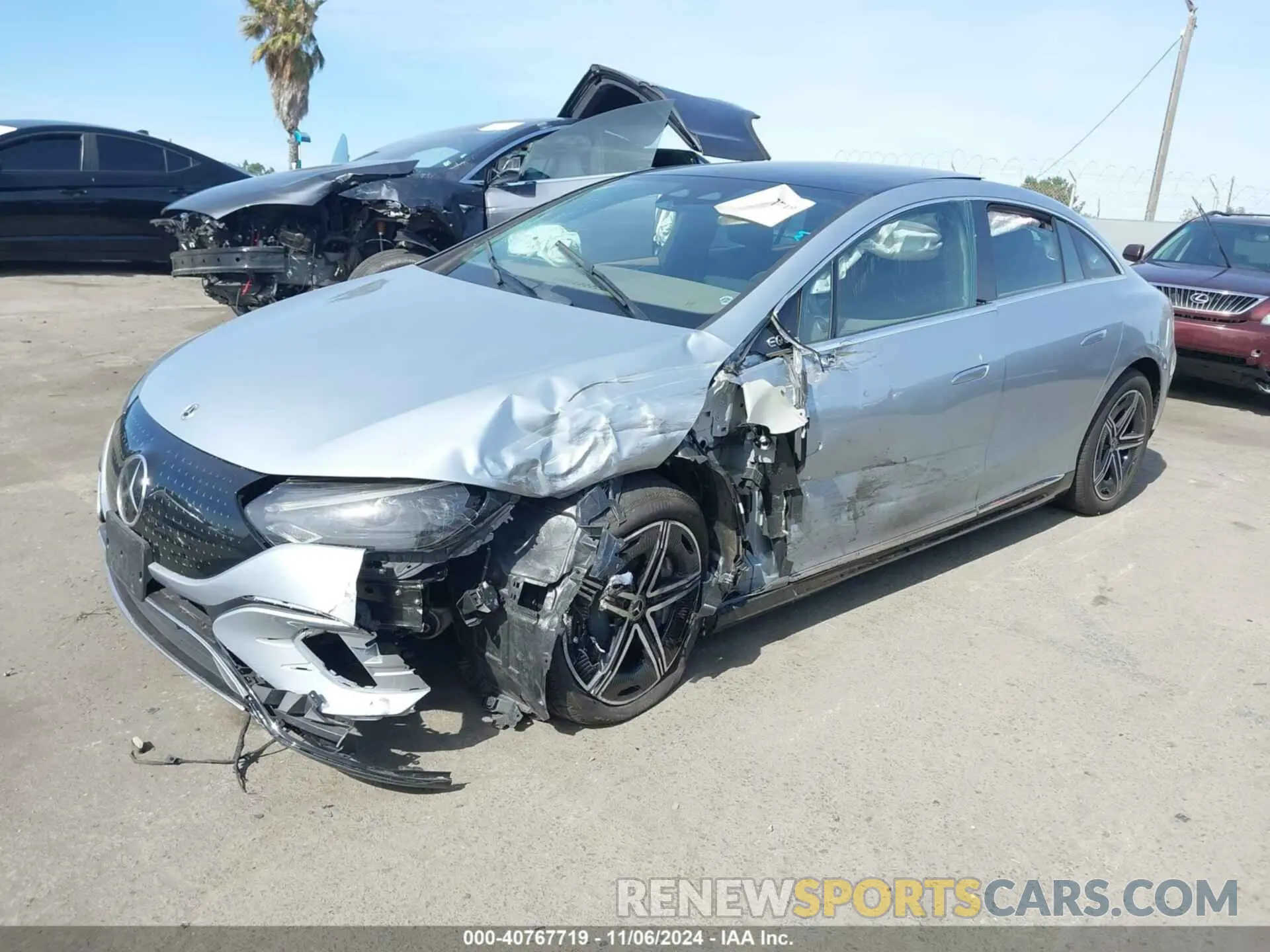 2 fotografías del automóvil dañado W1KEG2CB4PF015012 MERCEDES-BENZ EQE 500 2023