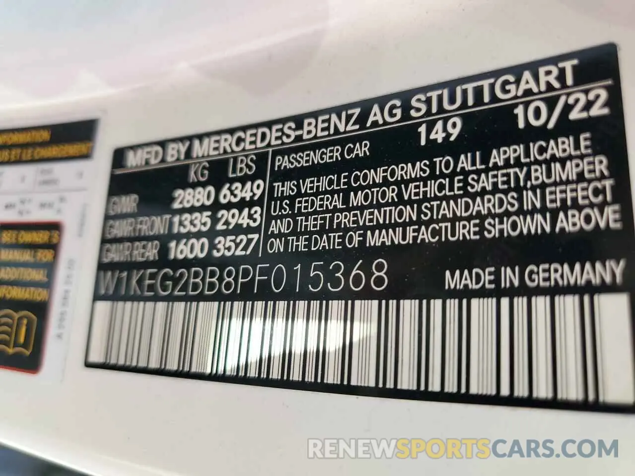 13 fotografías del automóvil dañado W1KEG2BB8PF015368 MERCEDES-BENZ EQE SEDAN 2023