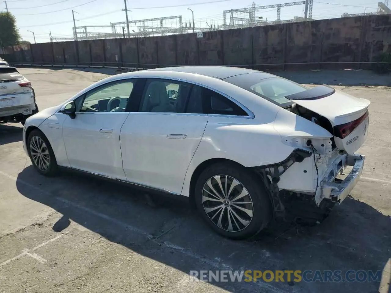 2 fotografías del automóvil dañado W1KEG2BB8PF015368 MERCEDES-BENZ EQE SEDAN 2023