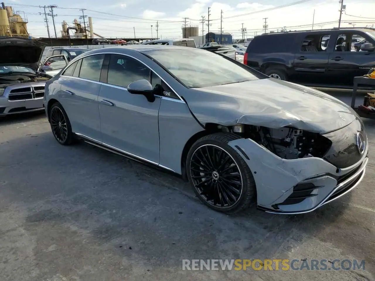 4 fotografías del automóvil dañado W1KEG2CB1PF024721 MERCEDES-BENZ EQE SEDAN 2023