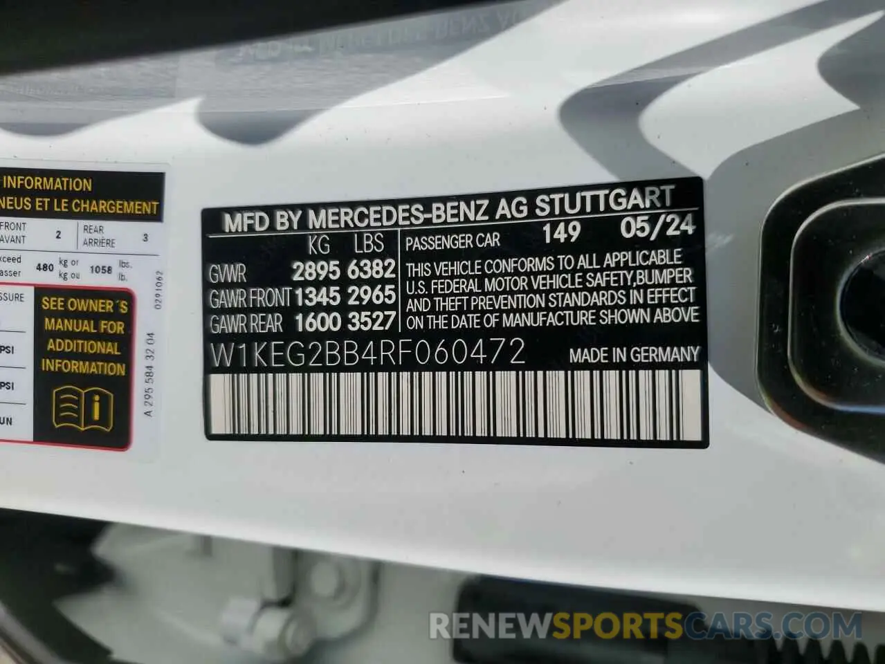 12 fotografías del automóvil dañado W1KEG2BB4RF060472 MERCEDES-BENZ EQE SEDAN 2024