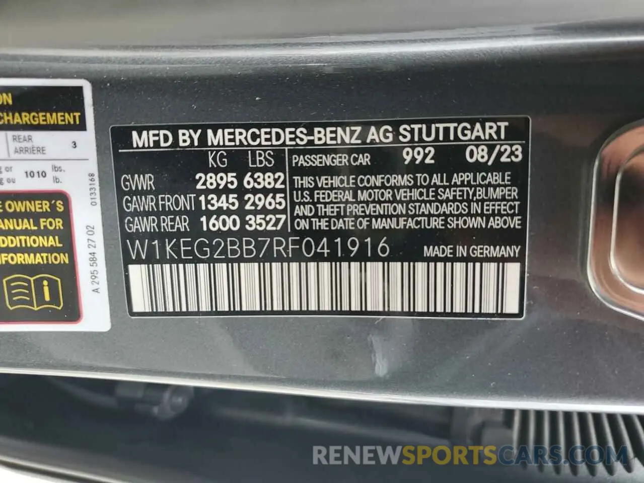 12 fotografías del automóvil dañado W1KEG2BB7RF041916 MERCEDES-BENZ EQE SEDAN 2024