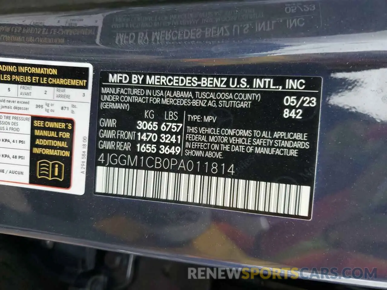 12 fotografías del automóvil dañado 4JGGM1CB0PA011814 MERCEDES-BENZ EQE SUV 35 2023