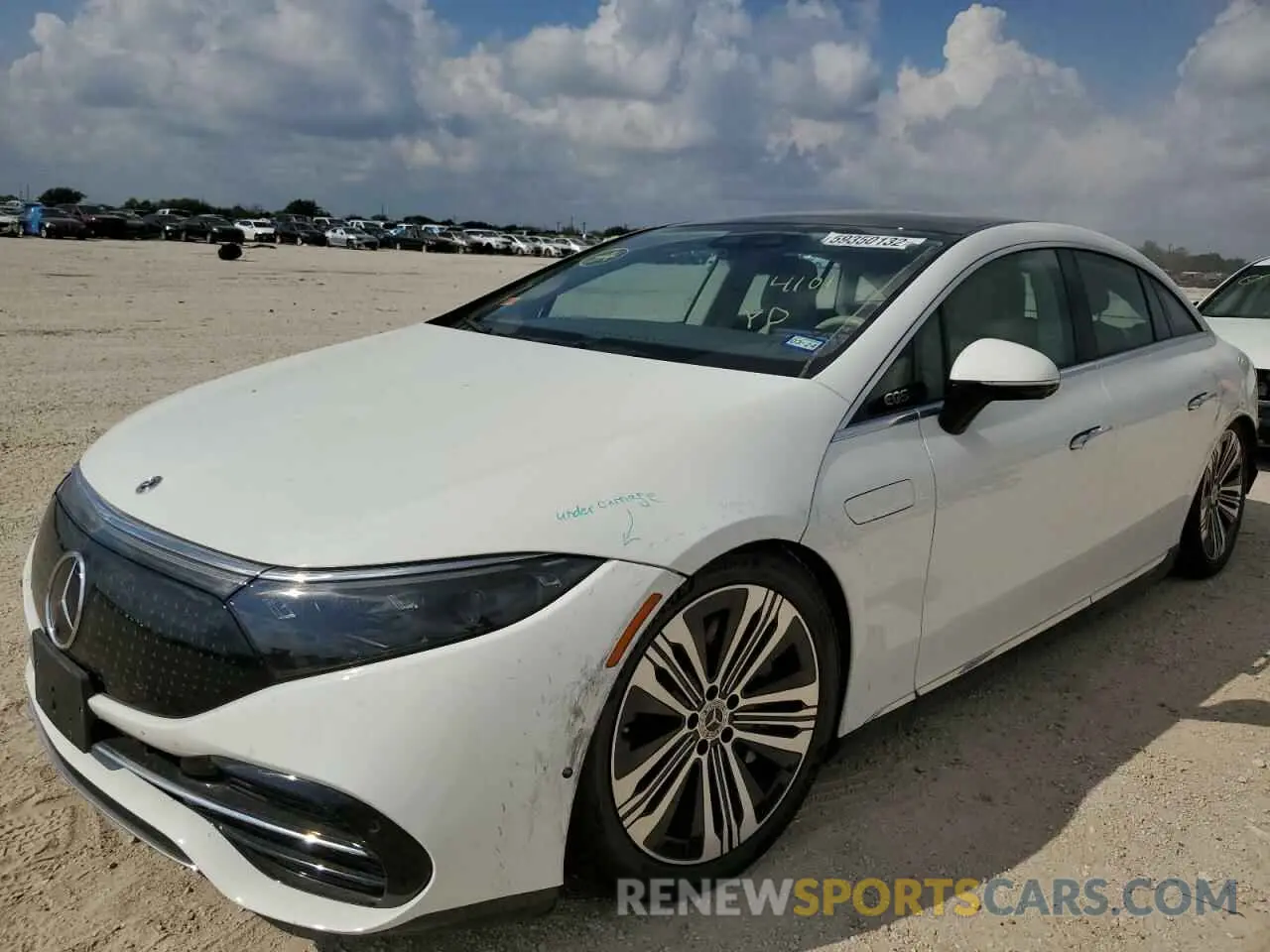 2 fotografías del automóvil dañado W1KCG2DB0NA008512 MERCEDES-BENZ EQS 450+ 2022