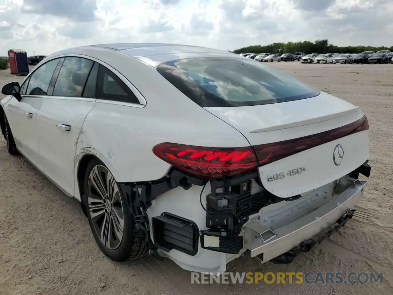 3 fotografías del automóvil dañado W1KCG2DB0NA008512 MERCEDES-BENZ EQS 450+ 2022