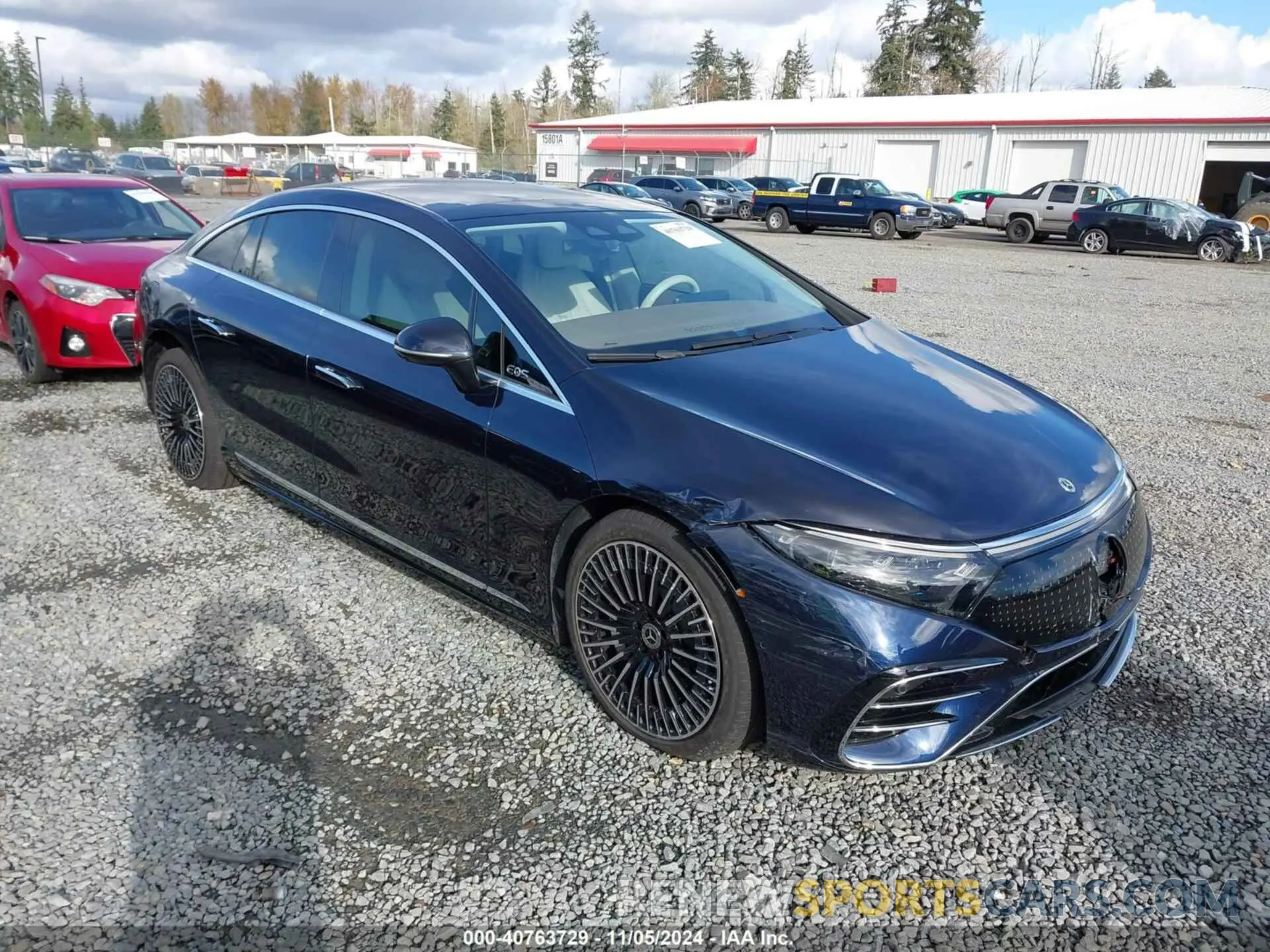 1 fotografías del automóvil dañado W1KCG2DB3NA004356 MERCEDES-BENZ EQS 450+ 2022