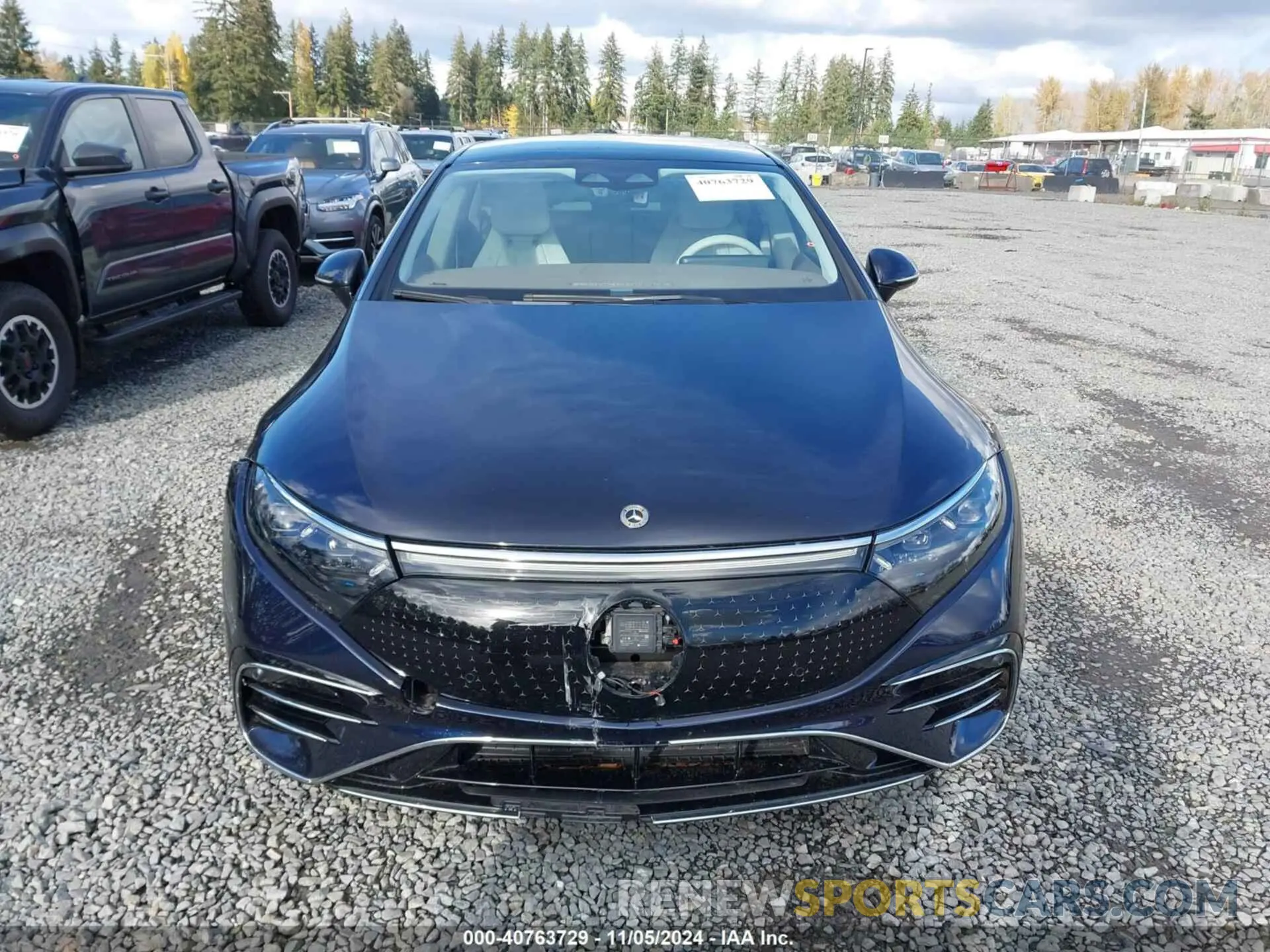 13 fotografías del automóvil dañado W1KCG2DB3NA004356 MERCEDES-BENZ EQS 450+ 2022