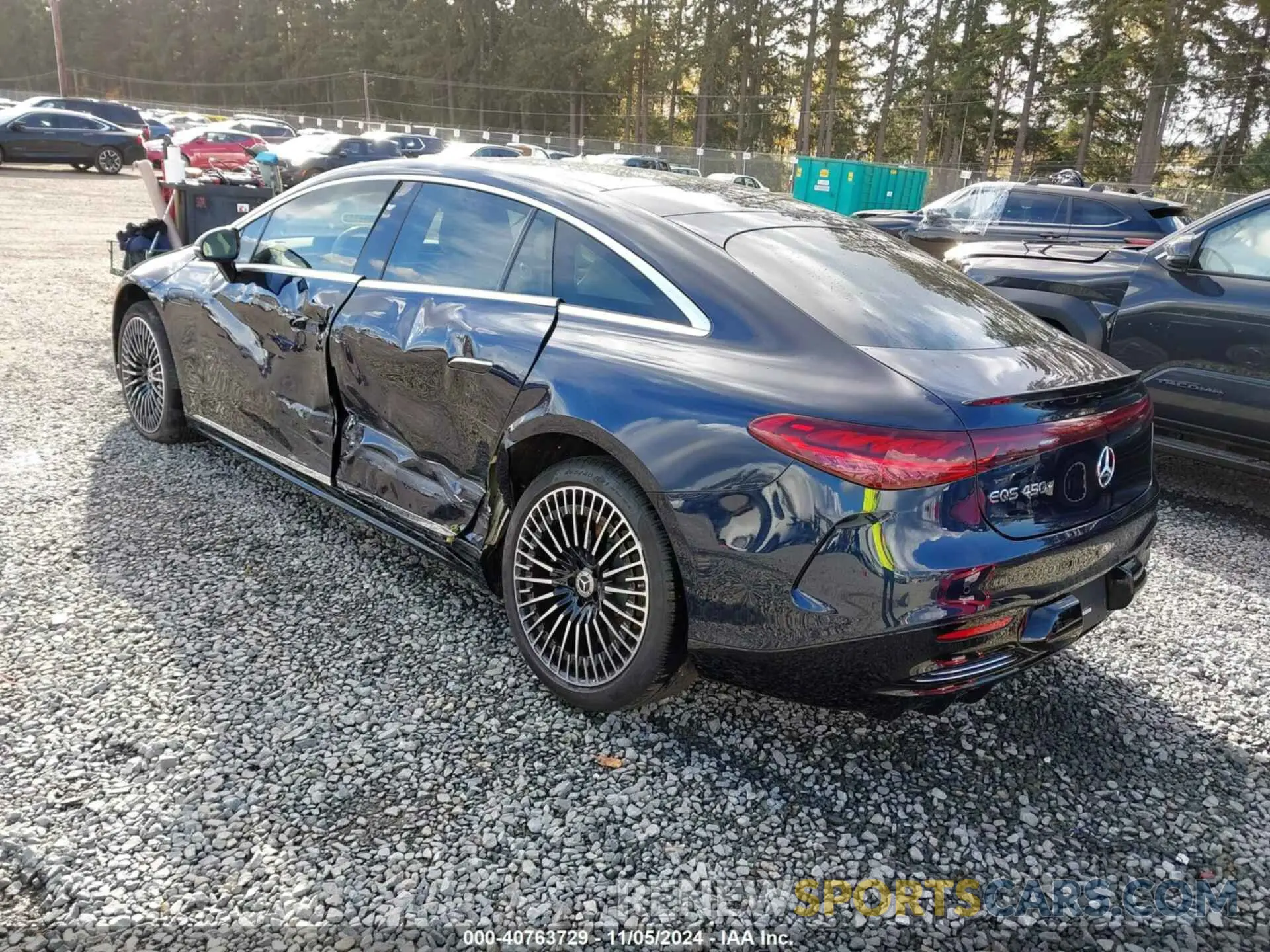 3 fotografías del automóvil dañado W1KCG2DB3NA004356 MERCEDES-BENZ EQS 450+ 2022