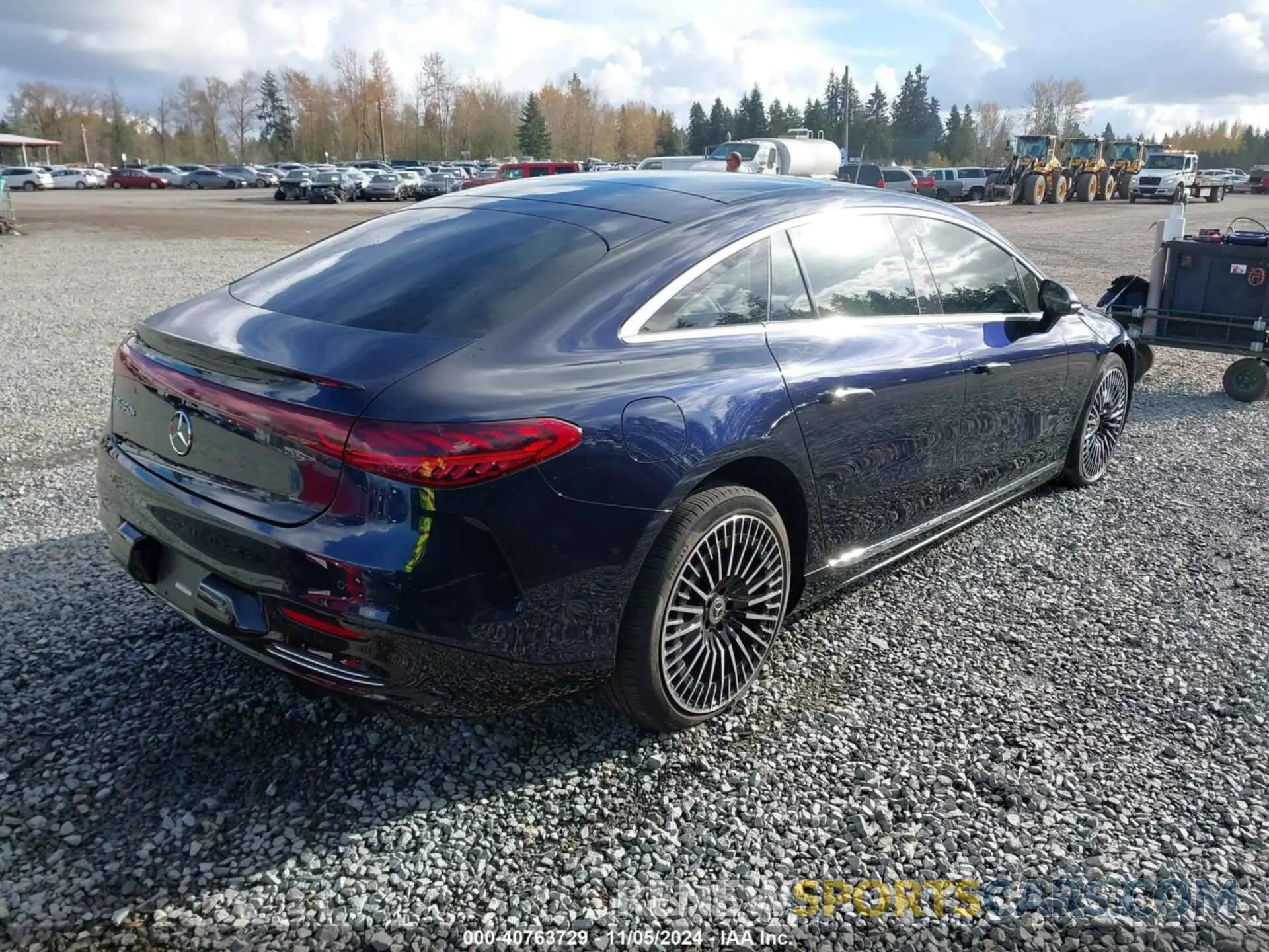 4 fotografías del automóvil dañado W1KCG2DB3NA004356 MERCEDES-BENZ EQS 450+ 2022