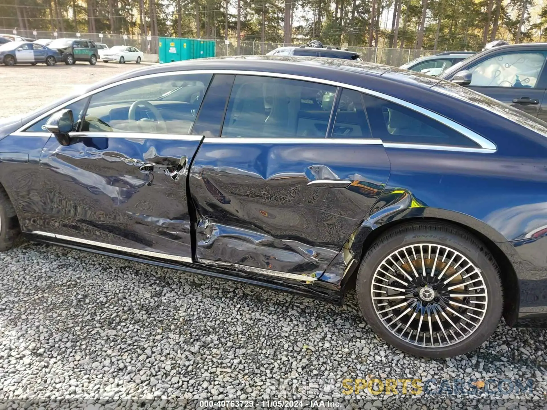 6 fotografías del automóvil dañado W1KCG2DB3NA004356 MERCEDES-BENZ EQS 450+ 2022