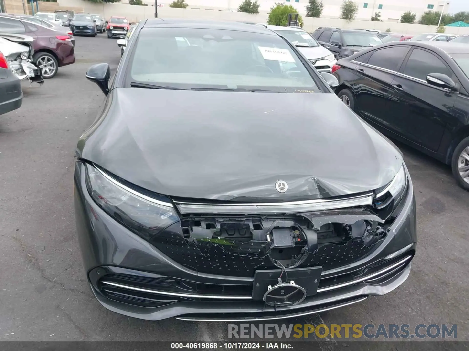 12 fotografías del automóvil dañado W1KCG2DB6PA024054 MERCEDES-BENZ EQS 450+ 2023