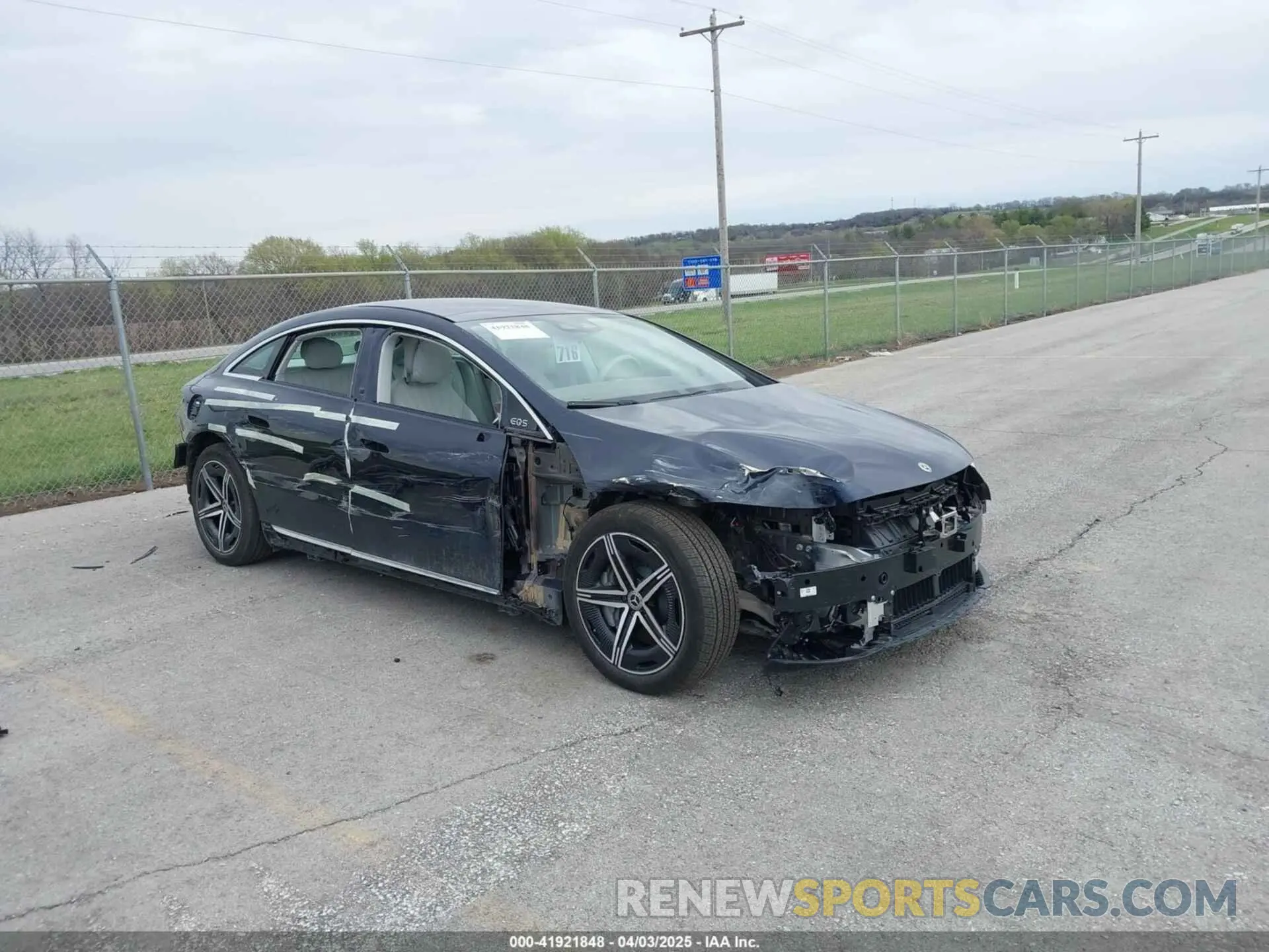 1 fotografías del automóvil dañado W1KCG2EB8PA040061 MERCEDES-BENZ EQS 450 2023