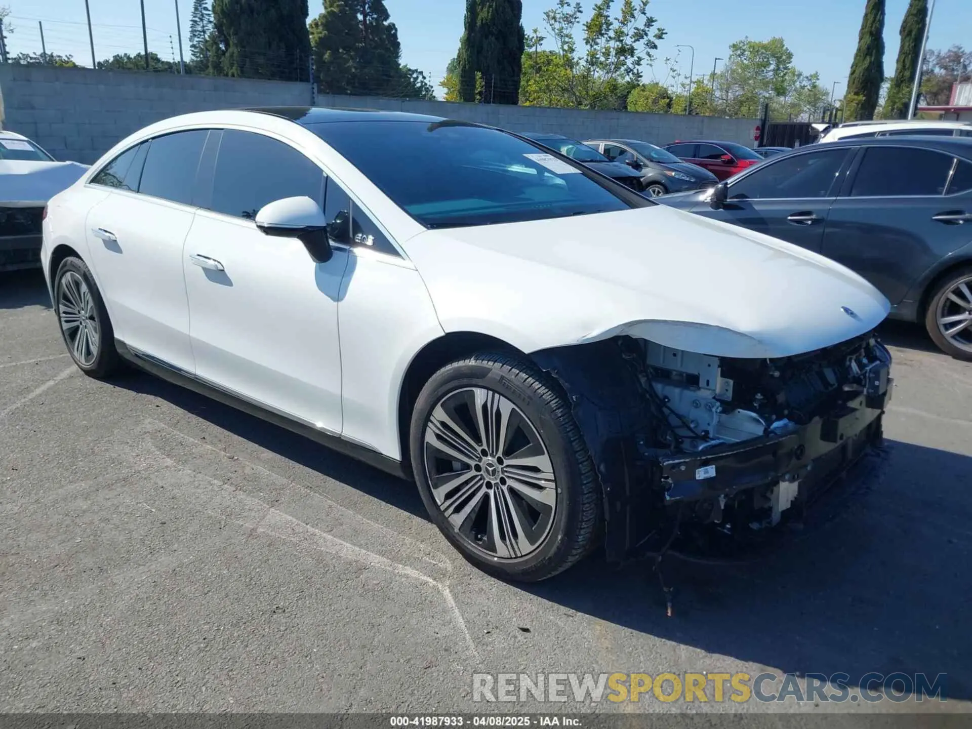 1 fotografías del automóvil dañado W1KCG2DB2RA046975 MERCEDES-BENZ EQS 450+ 2024
