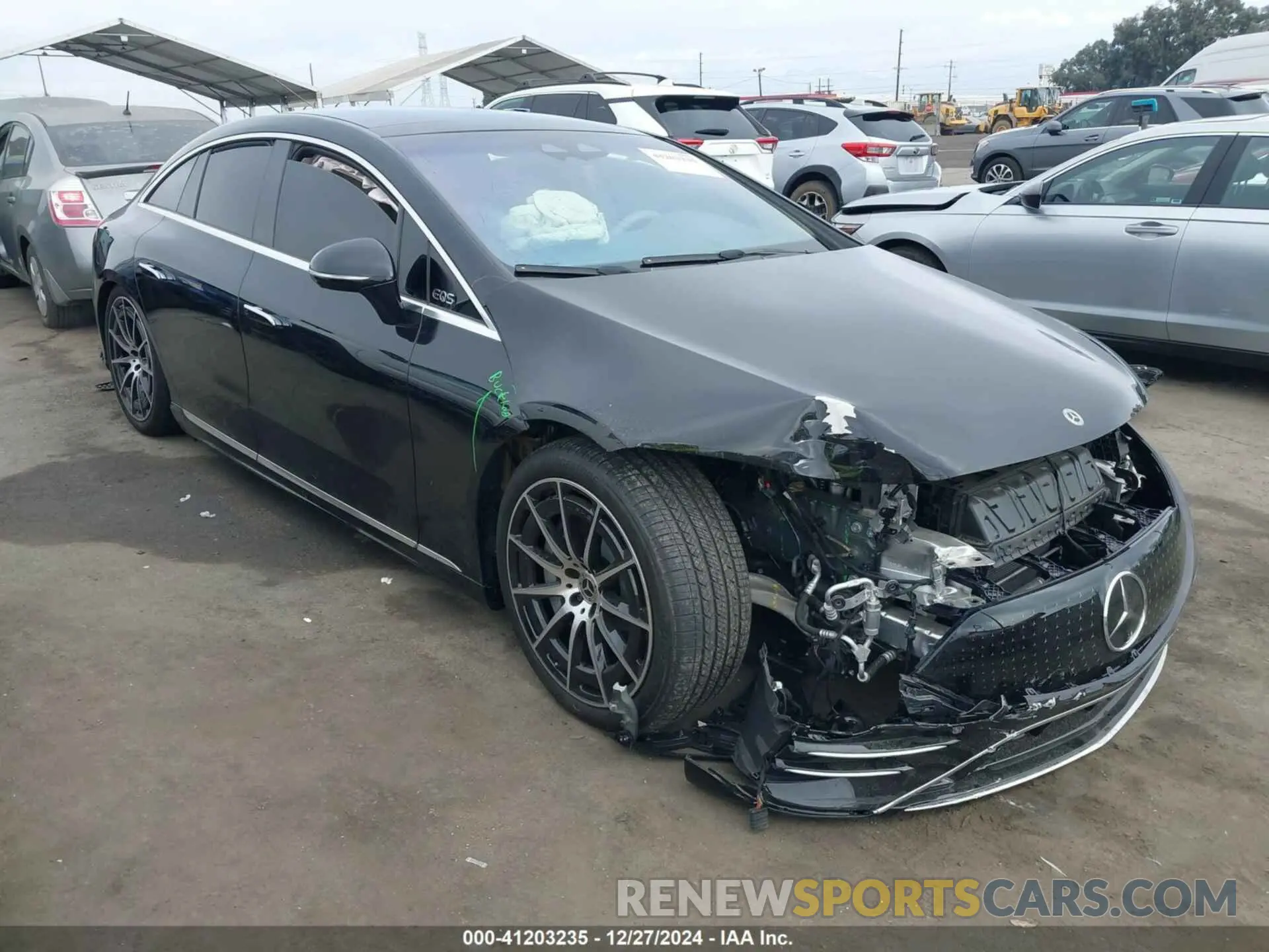 1 fotografías del automóvil dañado W1KCG2EB5RA046256 MERCEDES-BENZ EQS 450 2024
