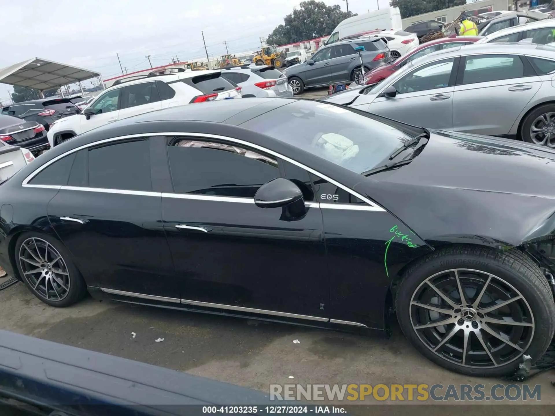 14 fotografías del automóvil dañado W1KCG2EB5RA046256 MERCEDES-BENZ EQS 450 2024